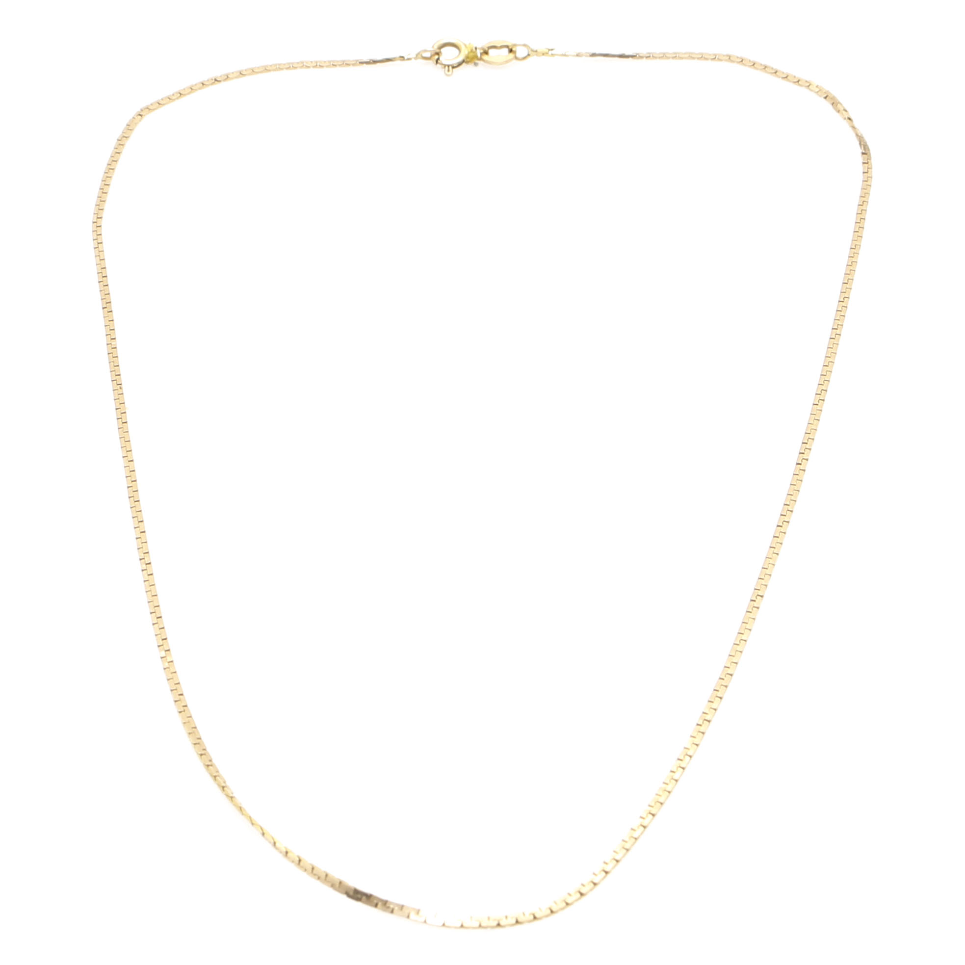 14K Yellow Gold C-Link Chain Necklace