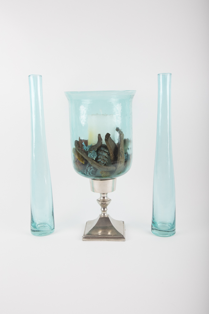 Aqua Glass Decor