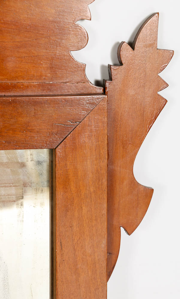 19th Century Mahogany Chippendale Style Mirror