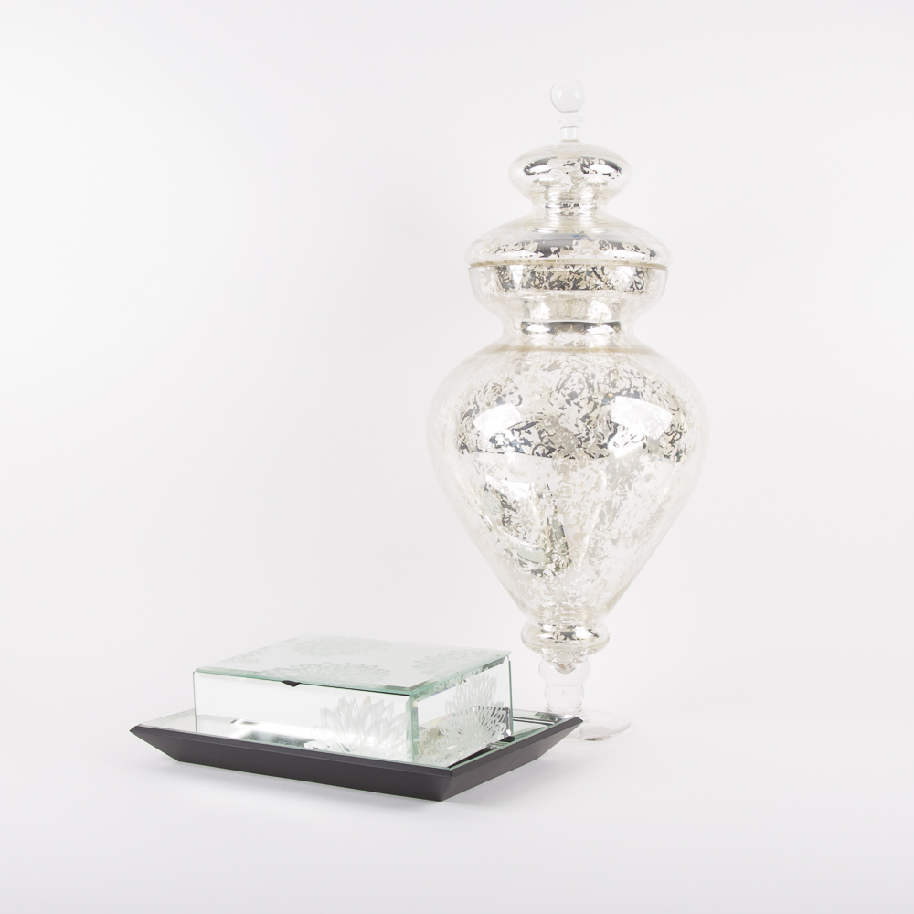 Mirrored Glass Decor