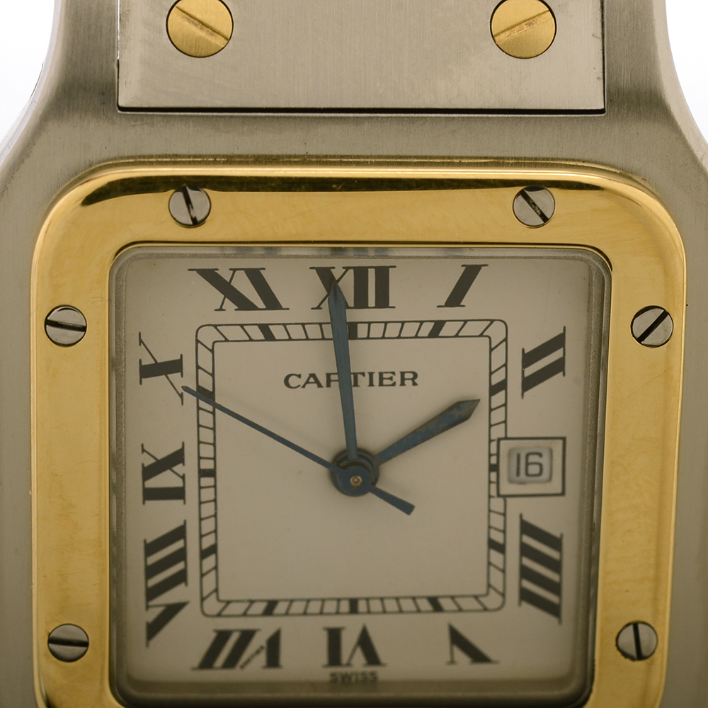 Cartier Santos Date 18K and Stainless Steel Automatic Watch
