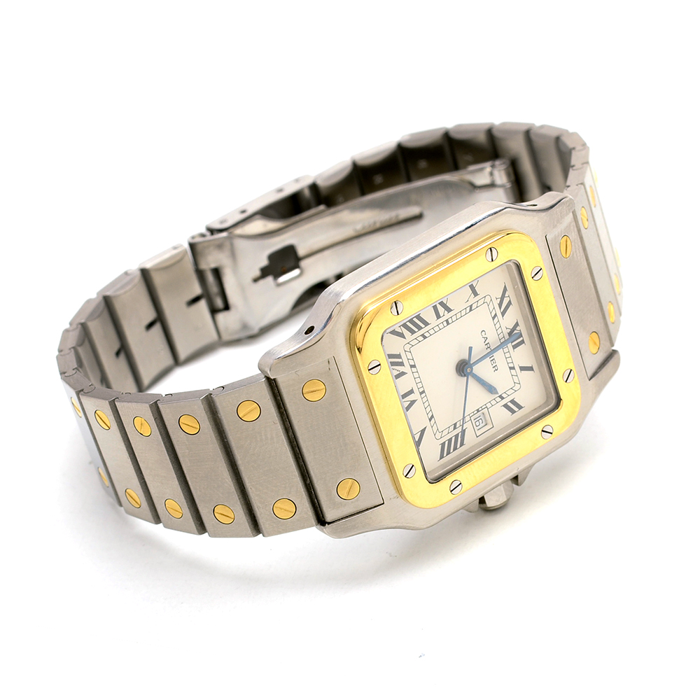 Cartier Santos Date 18K and Stainless Steel Automatic Watch