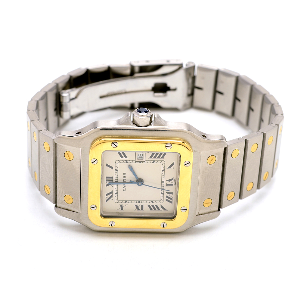 Cartier Santos Date 18K and Stainless Steel Automatic Watch