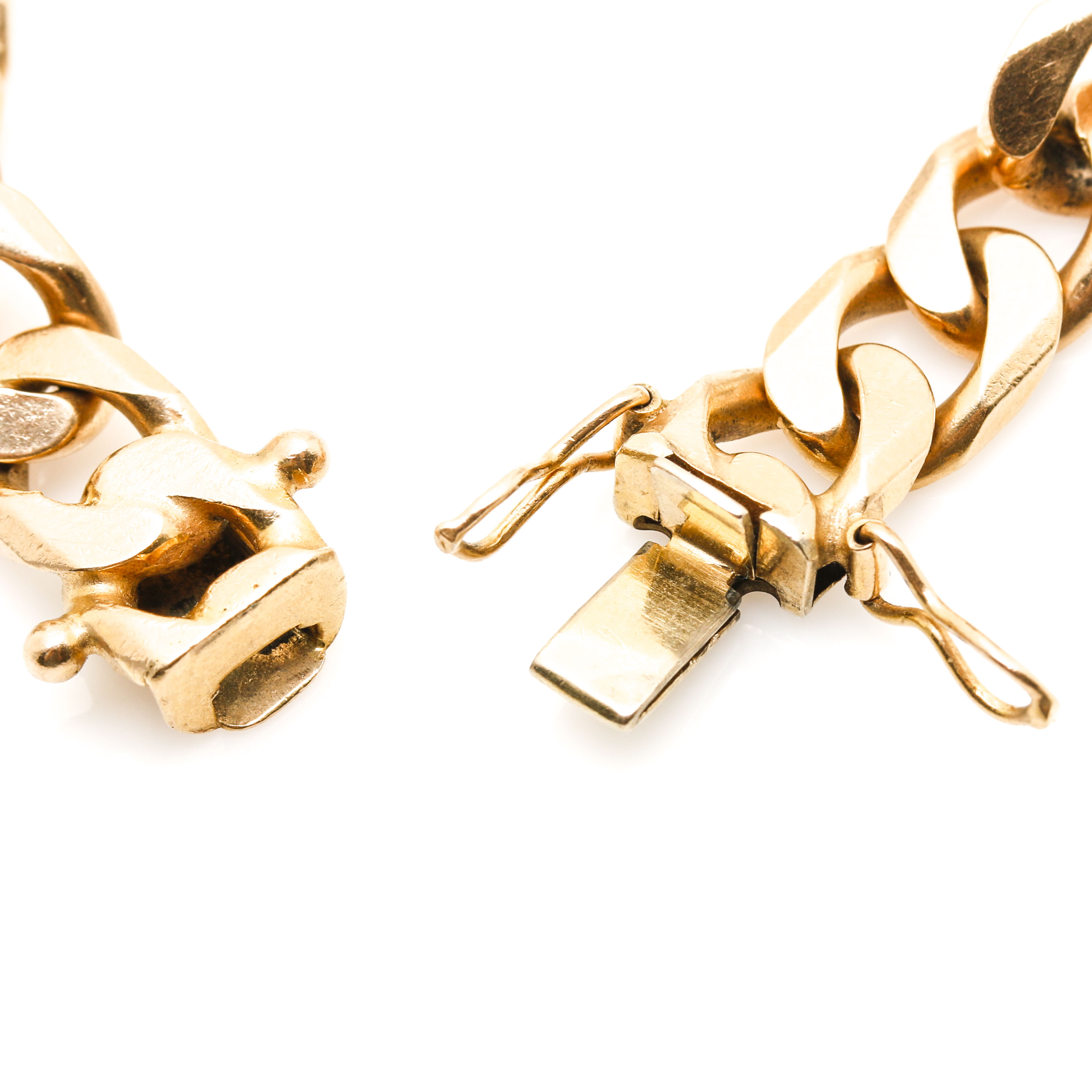 14K Yellow Gold Cuban Chain Bracelet