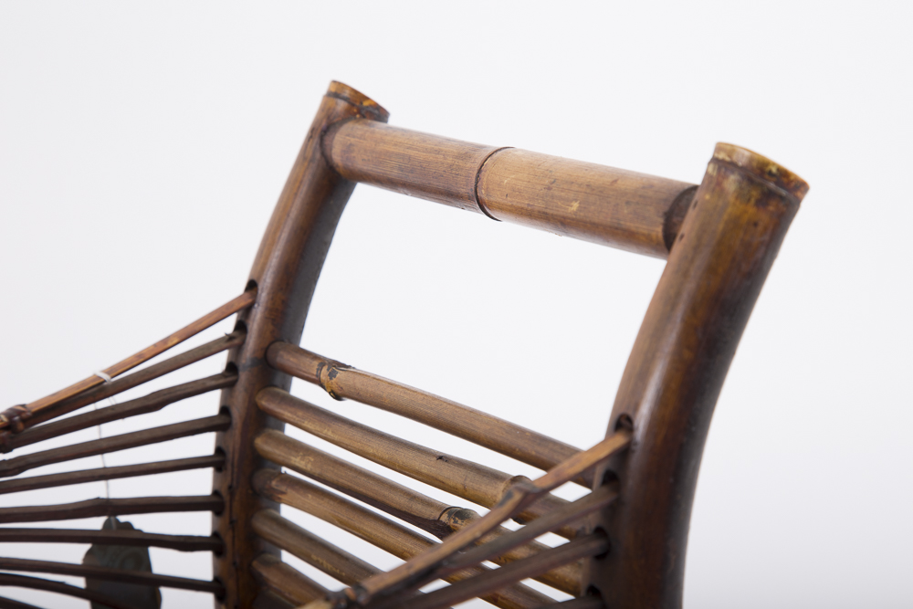 Bentwood Basket With Tea Towels