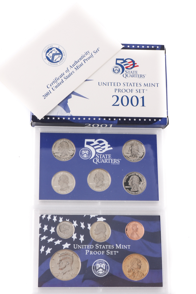 Eleven U.S. Mint Proof Sets