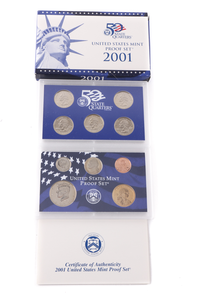 Eleven U.S. Mint Proof Sets