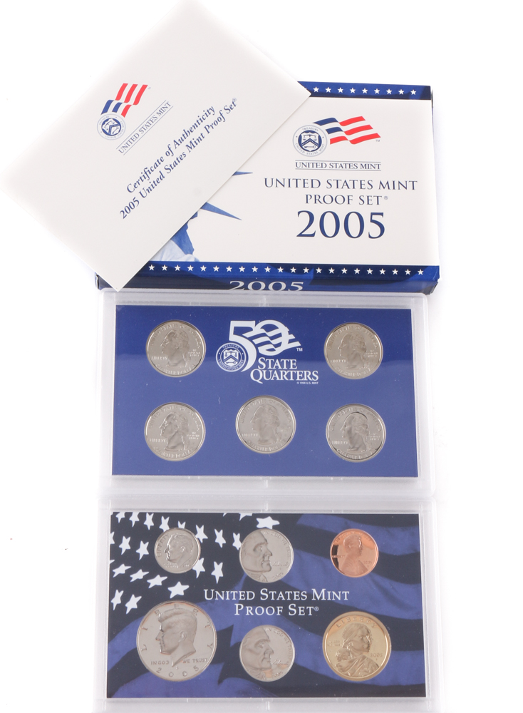 Eleven U.S. Mint Proof Sets