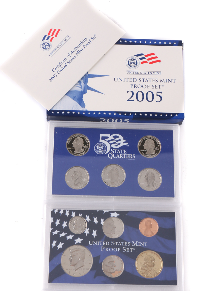 Eleven U.S. Mint Proof Sets