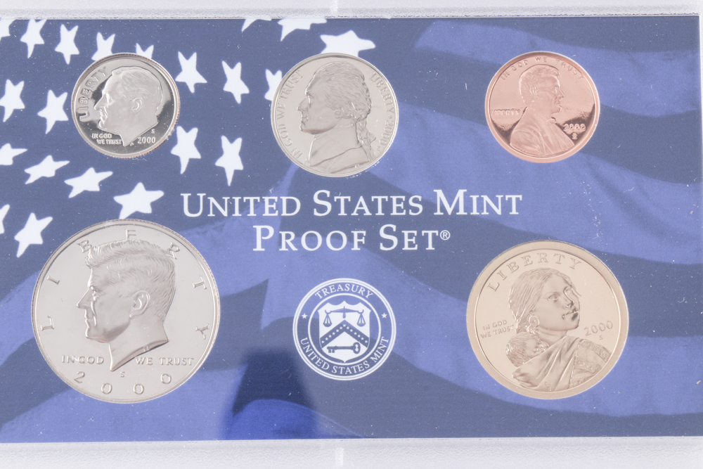 Eleven U.S. Mint Proof Sets