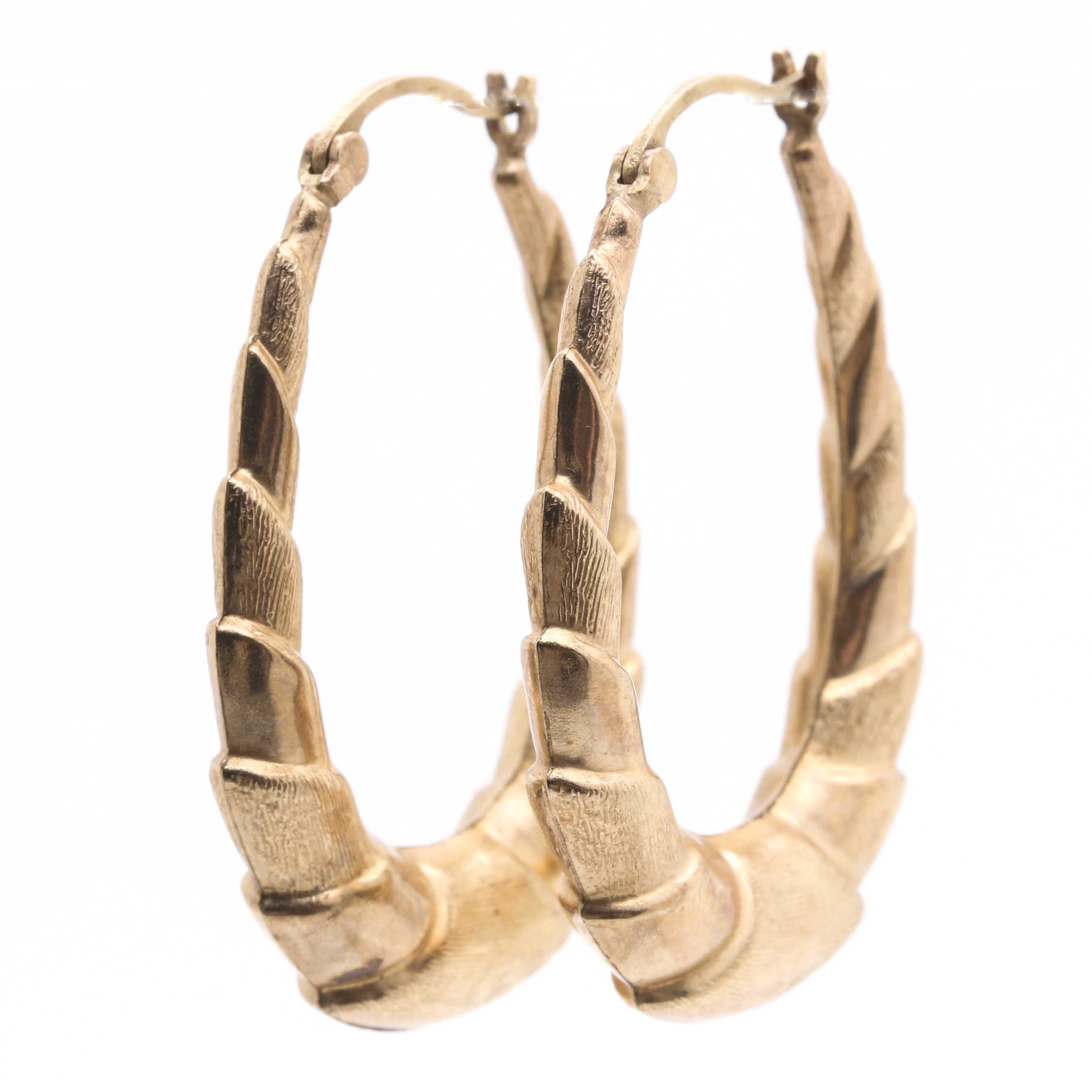 10K Yellow Gold Hoop Earrings