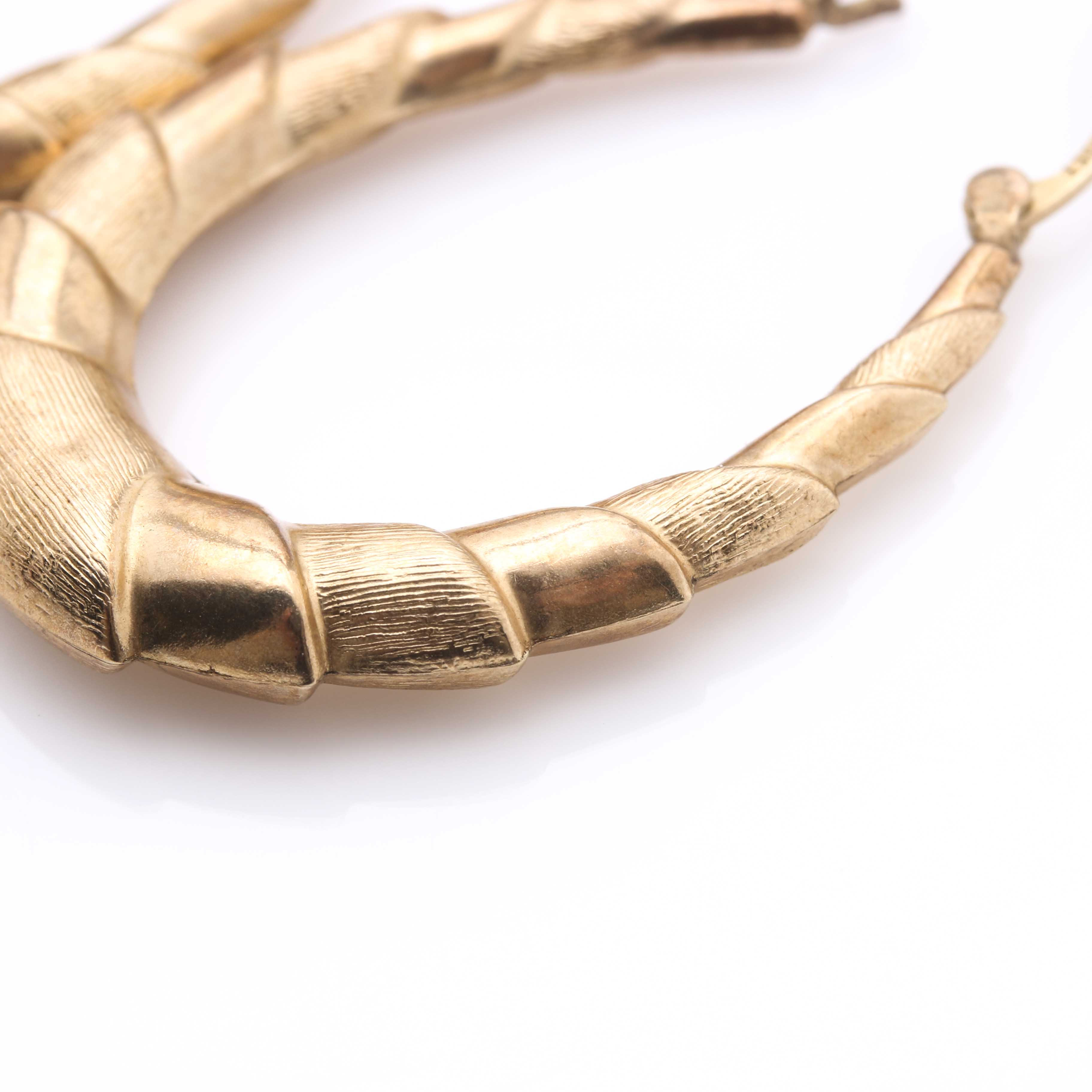 10K Yellow Gold Hoop Earrings