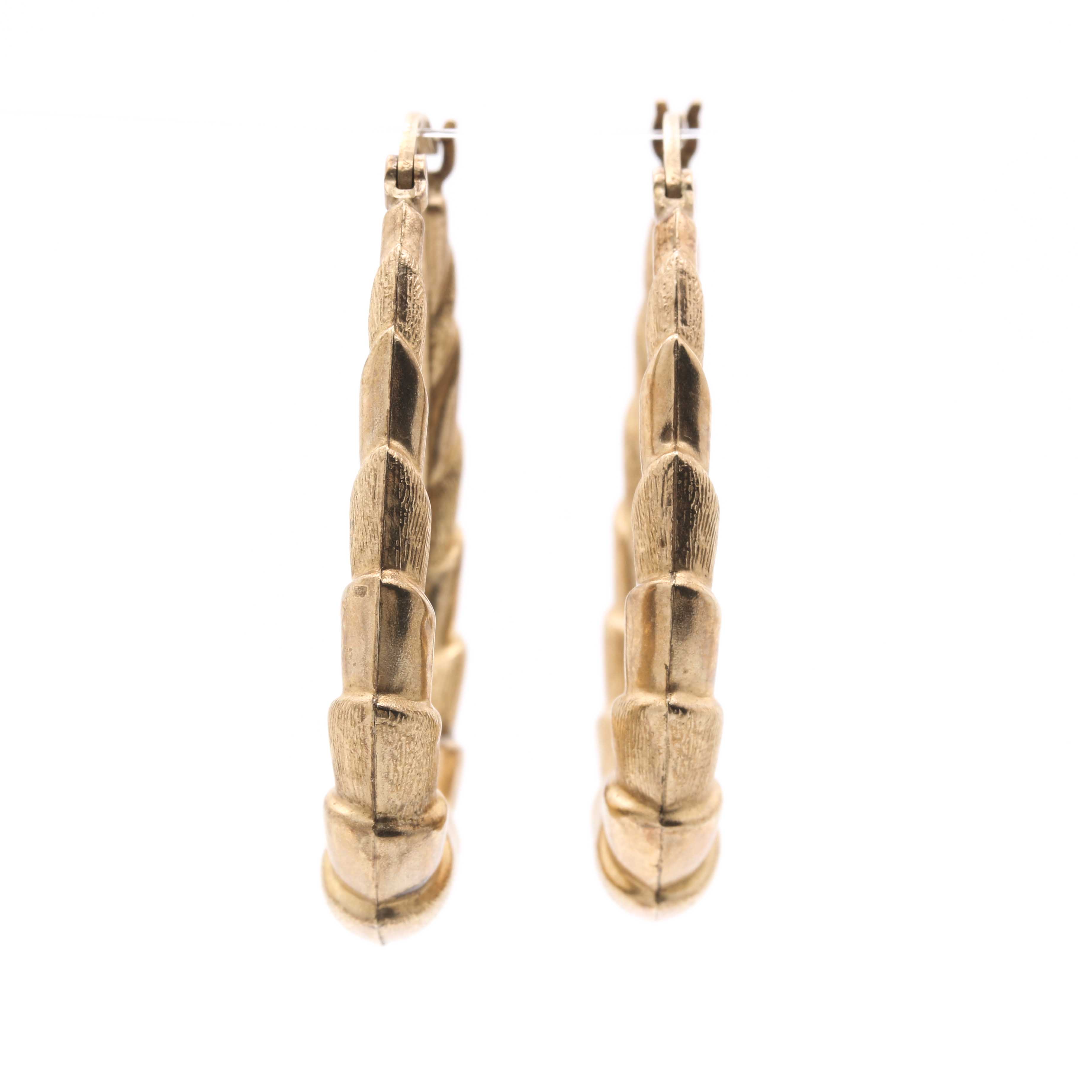 10K Yellow Gold Hoop Earrings
