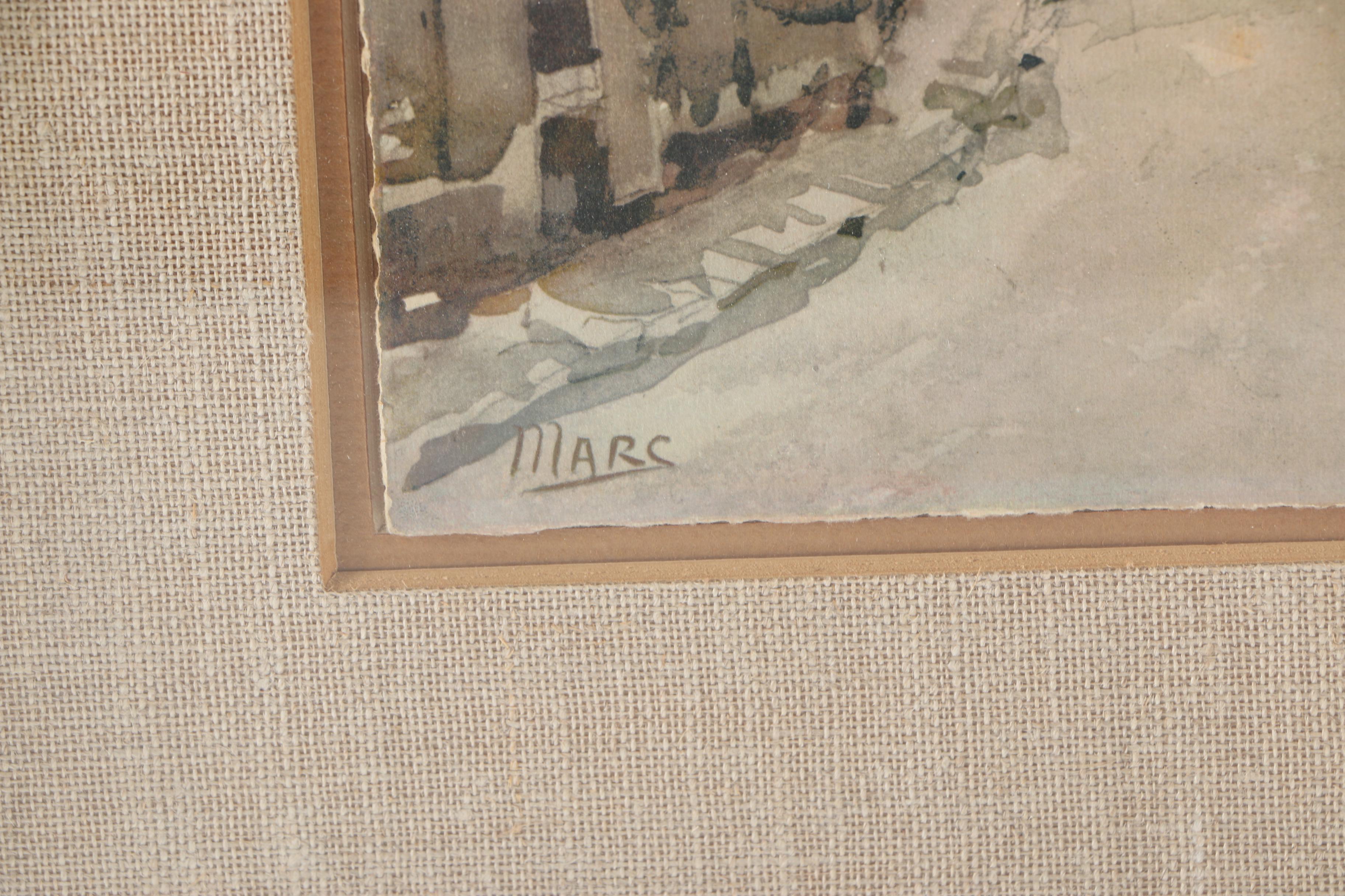 Marc Watercolor Street Scene