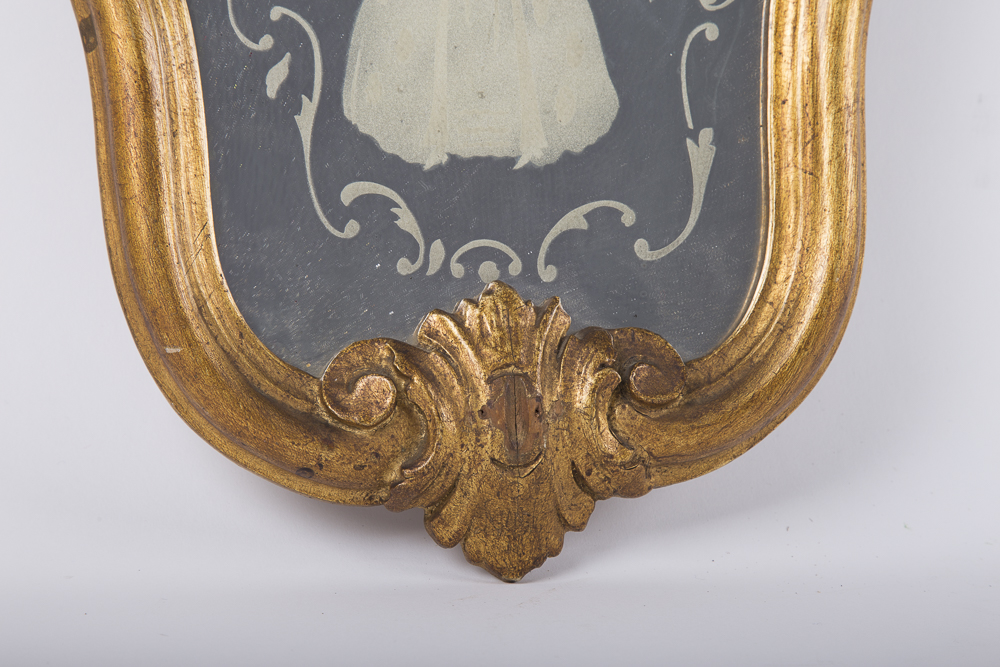 Antique Ornate Wall Mirrors With Figural Silhouettes