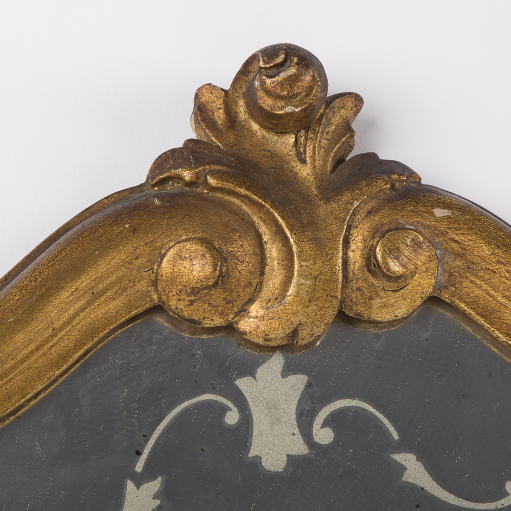 Antique Ornate Wall Mirrors With Figural Silhouettes