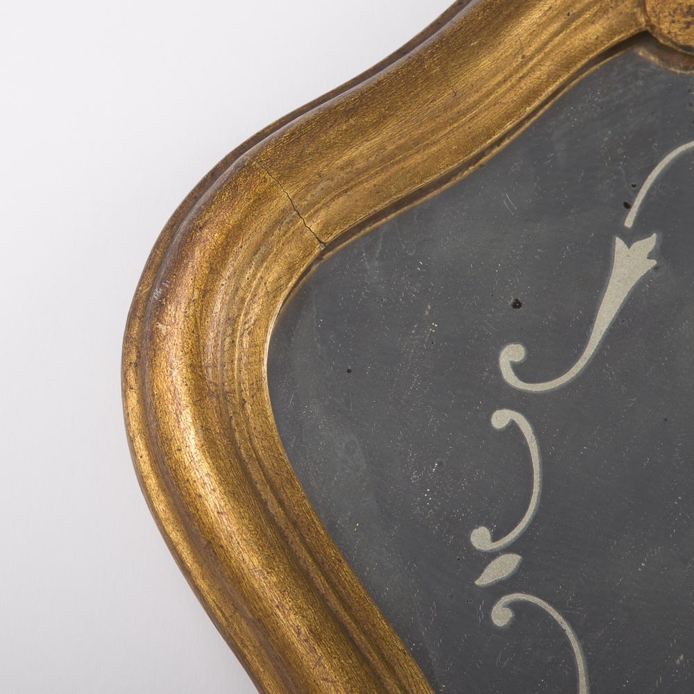 Antique Ornate Wall Mirrors With Figural Silhouettes