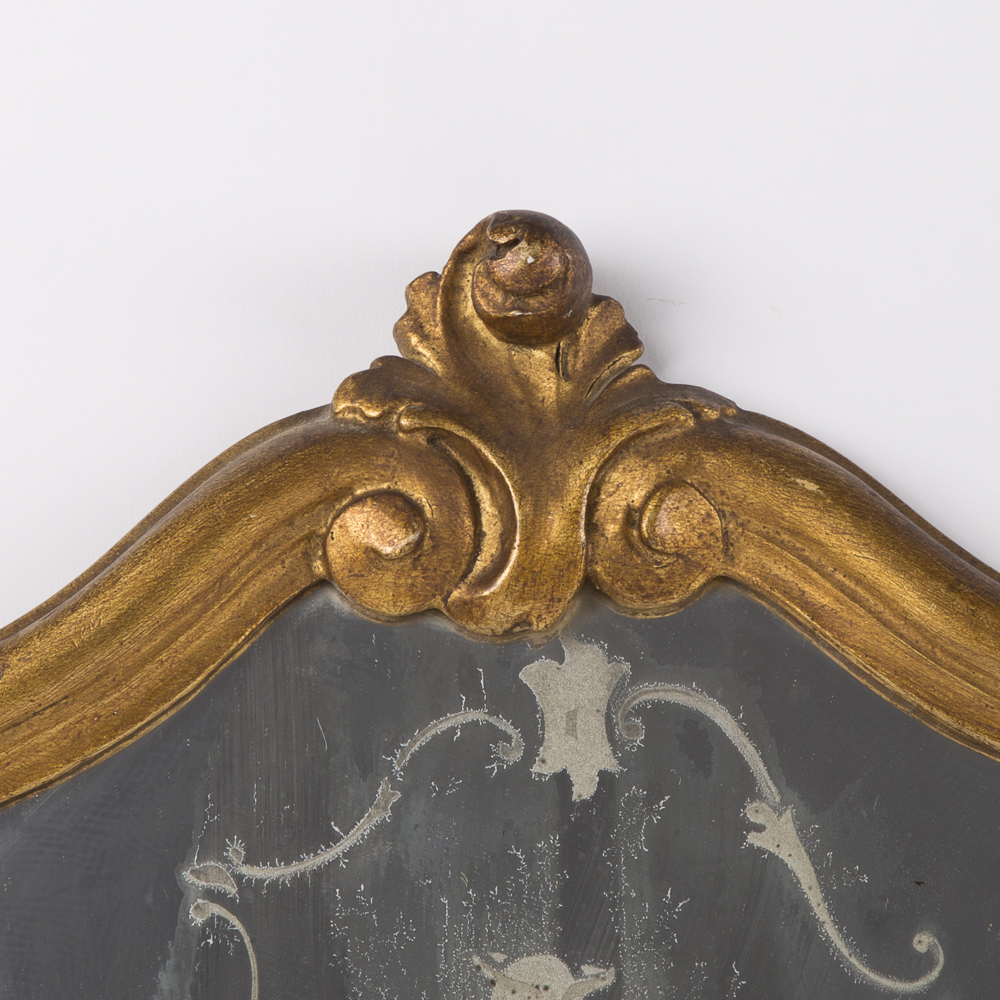 Antique Ornate Wall Mirrors With Figural Silhouettes