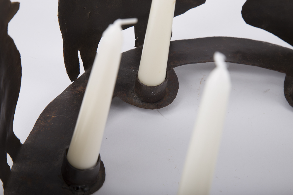 Cut Metal Farm Animals Candle Ring