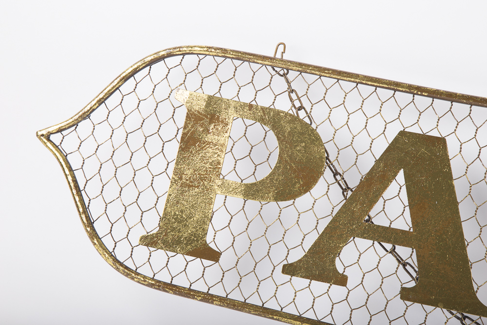 Paris Metal Wall Sign