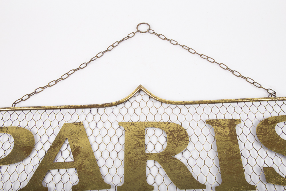 Paris Metal Wall Sign