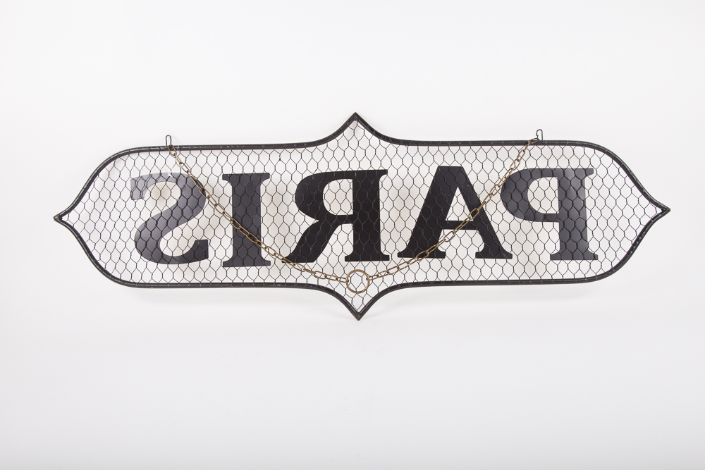 Paris Metal Wall Sign