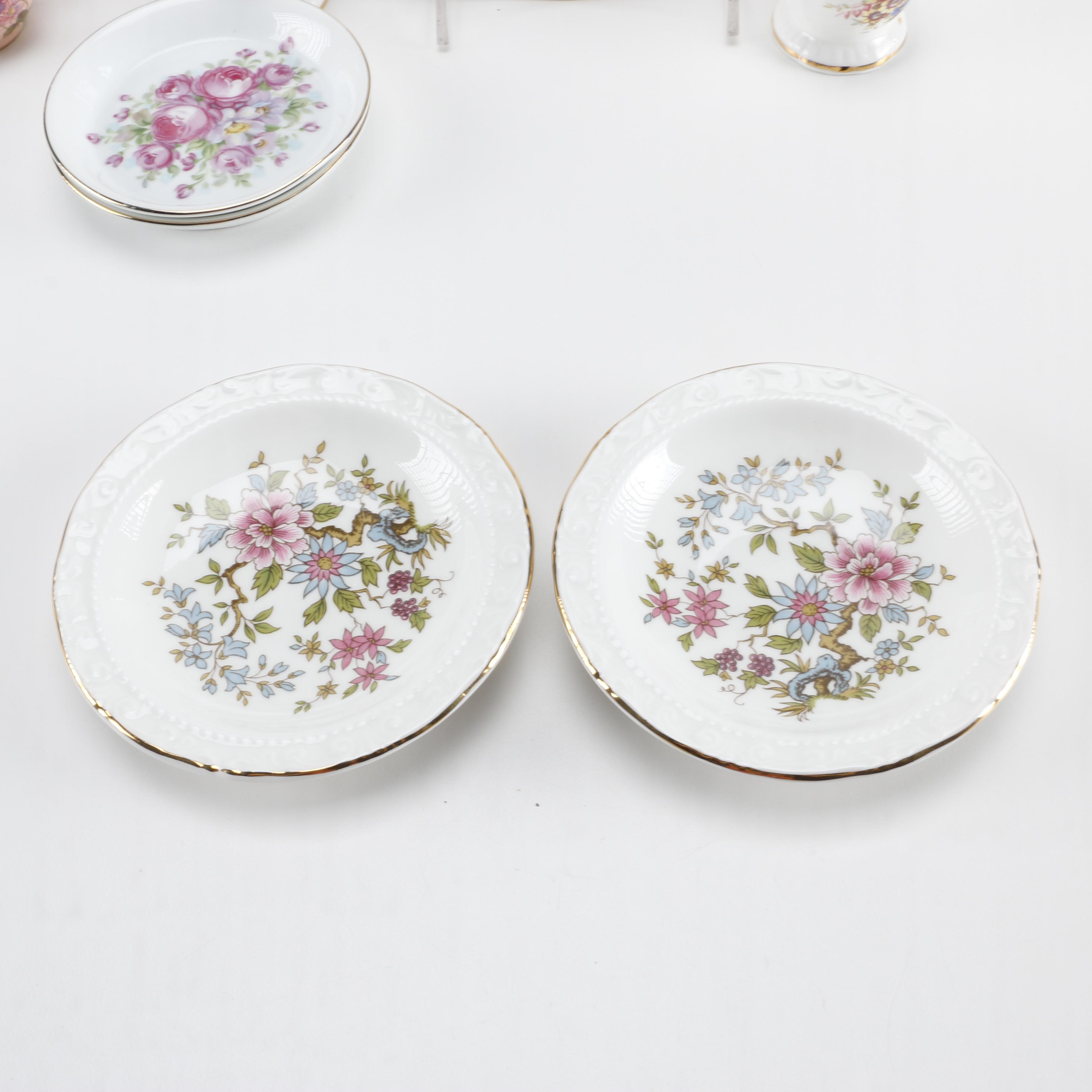 Porcelain Tableware Featuring Royal Albert and Royal Crown Derby