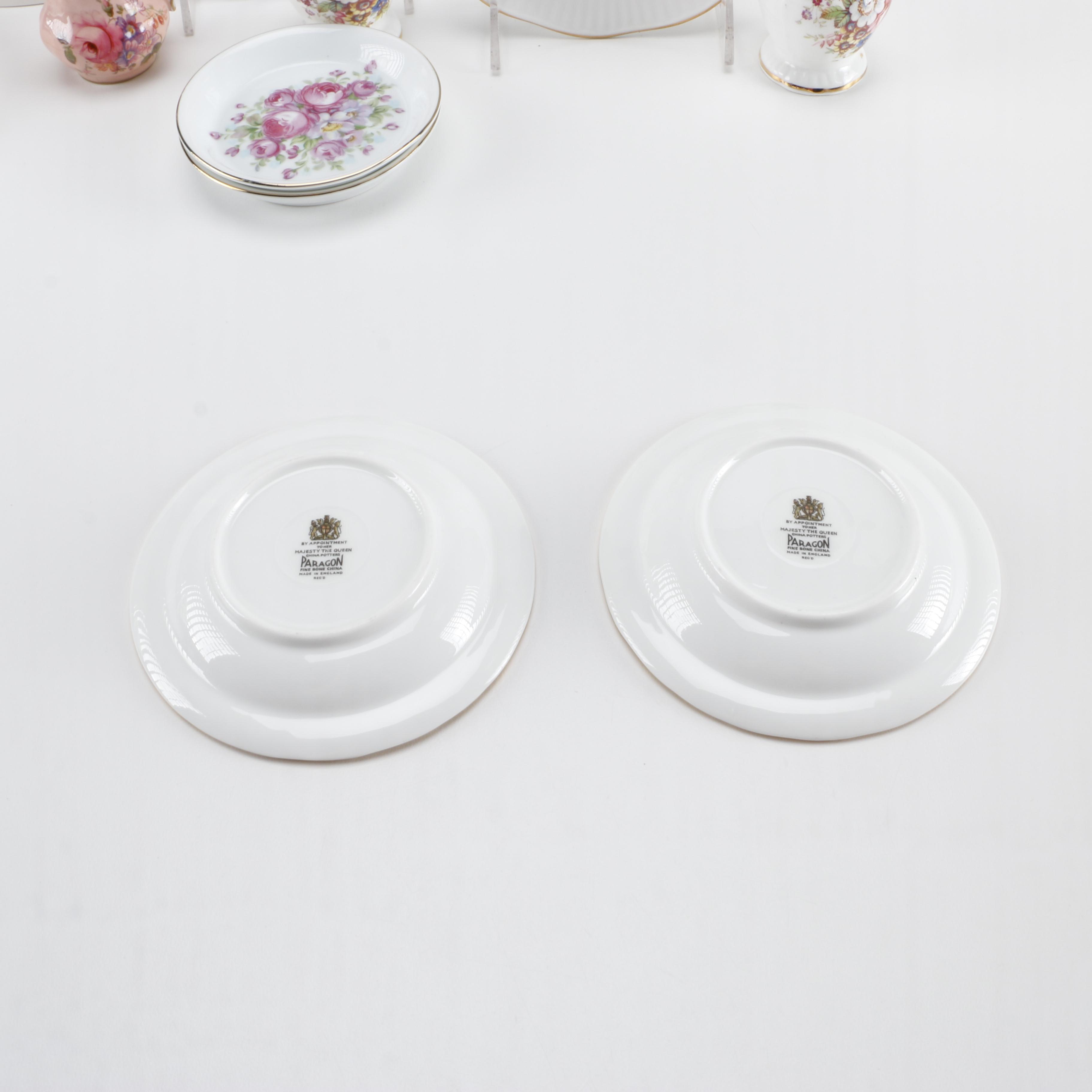 Porcelain Tableware Featuring Royal Albert and Royal Crown Derby