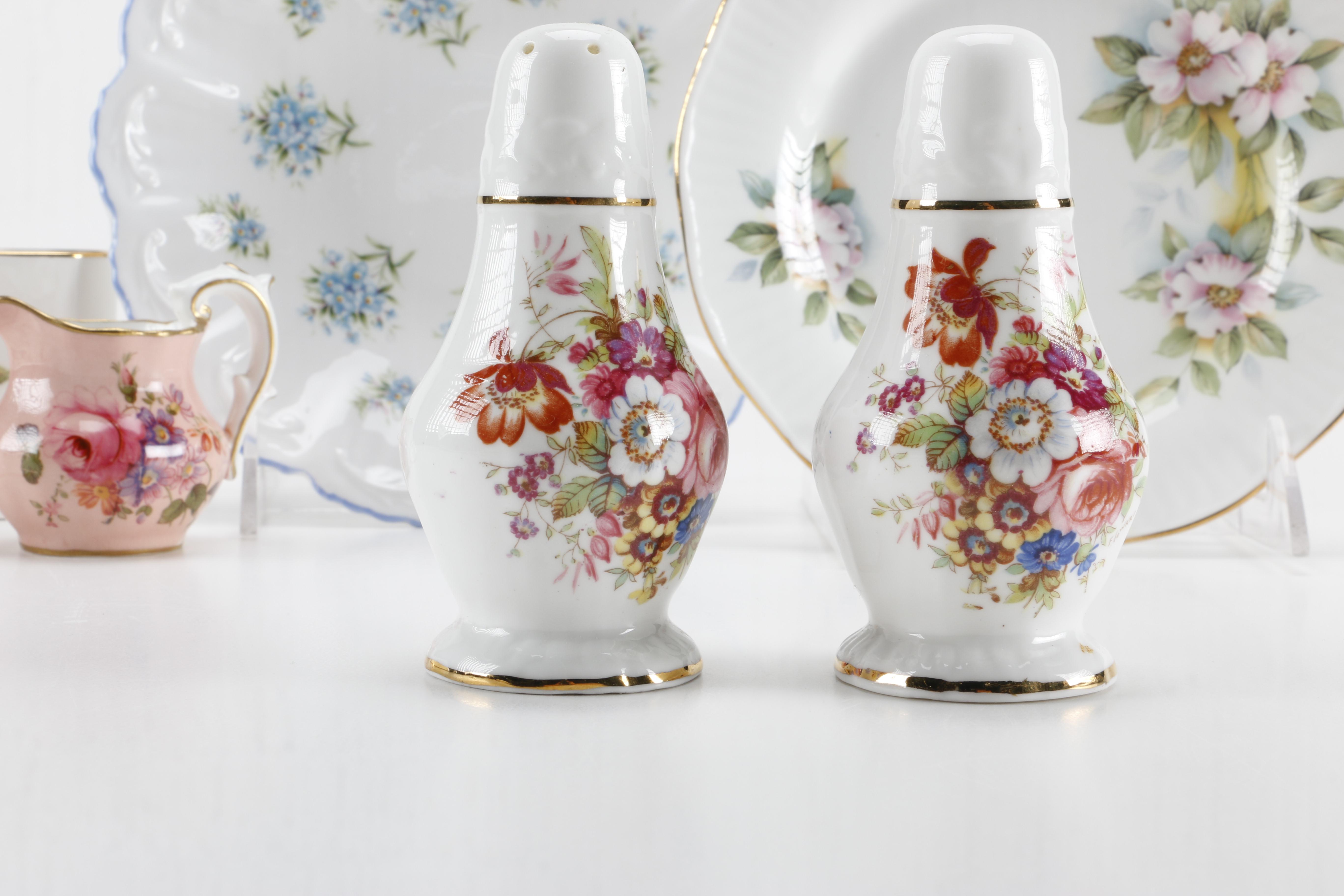 Porcelain Tableware Featuring Royal Albert and Royal Crown Derby
