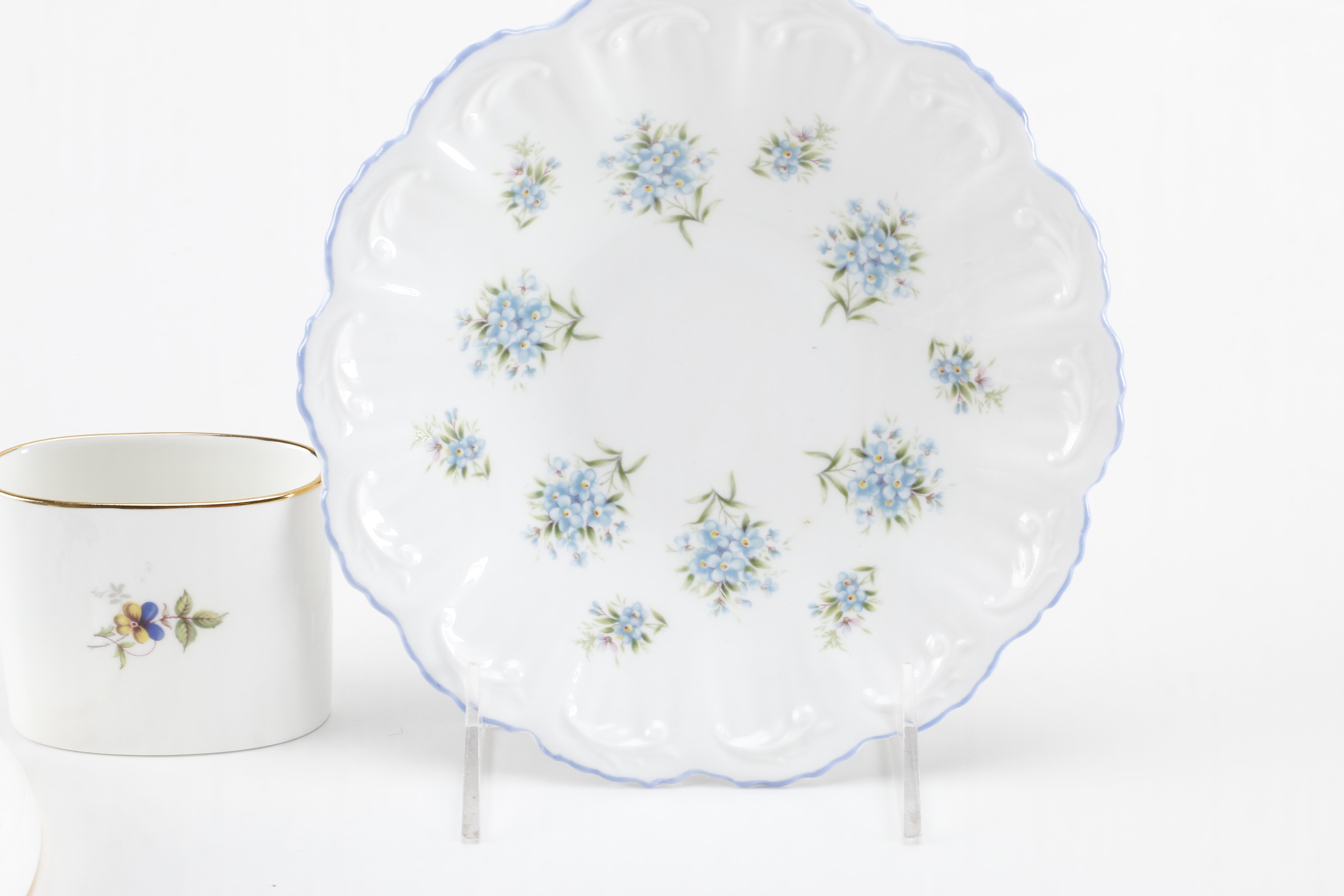 Porcelain Tableware Featuring Royal Albert and Royal Crown Derby