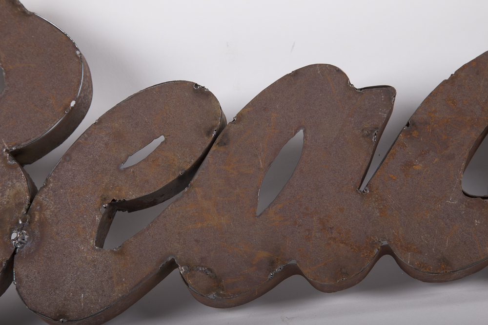 Welded Metal Wall Signs