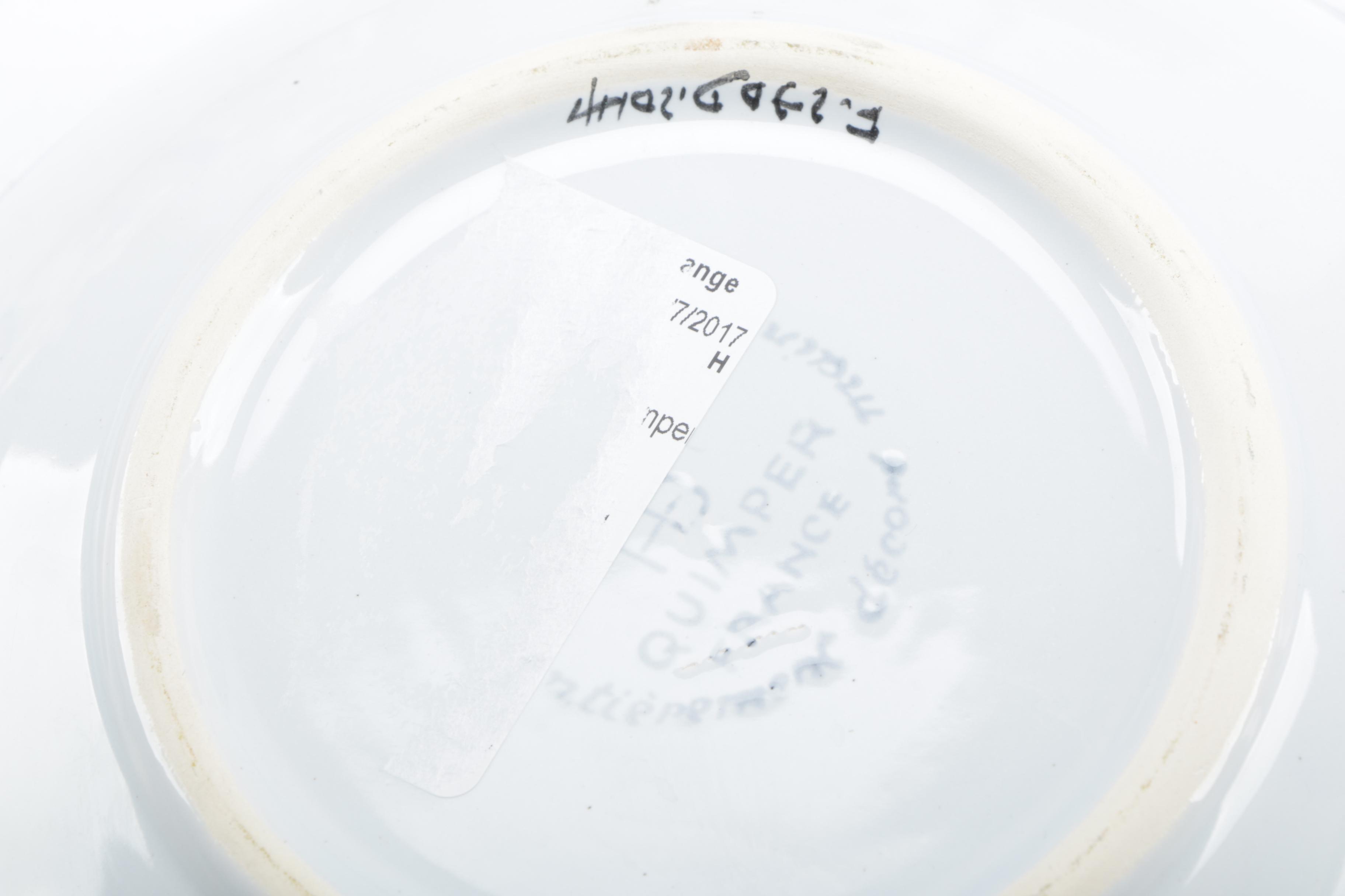 Henriot Quimper Ceramic Hand-Painted Dinnerware Set