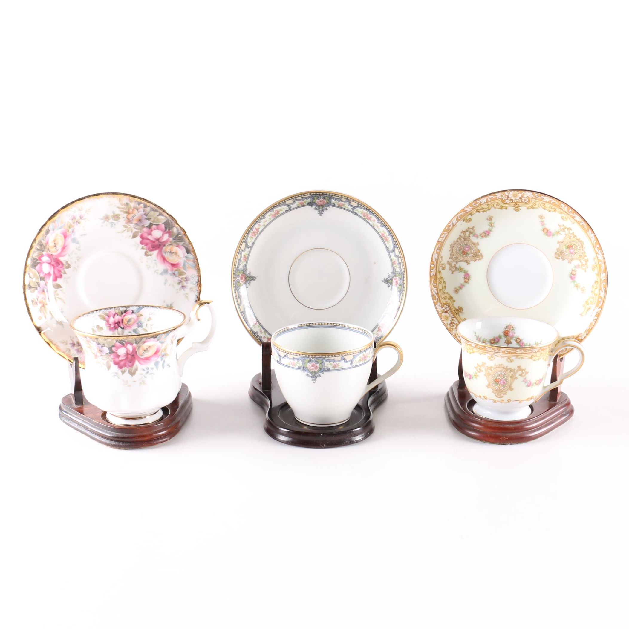 Teacups and Saucer Sets Featuring Haviland