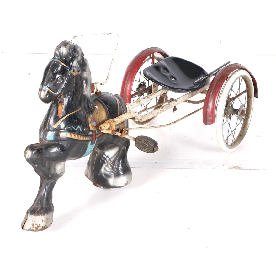 Vintage Horse-Drawn Carriage Tricycle