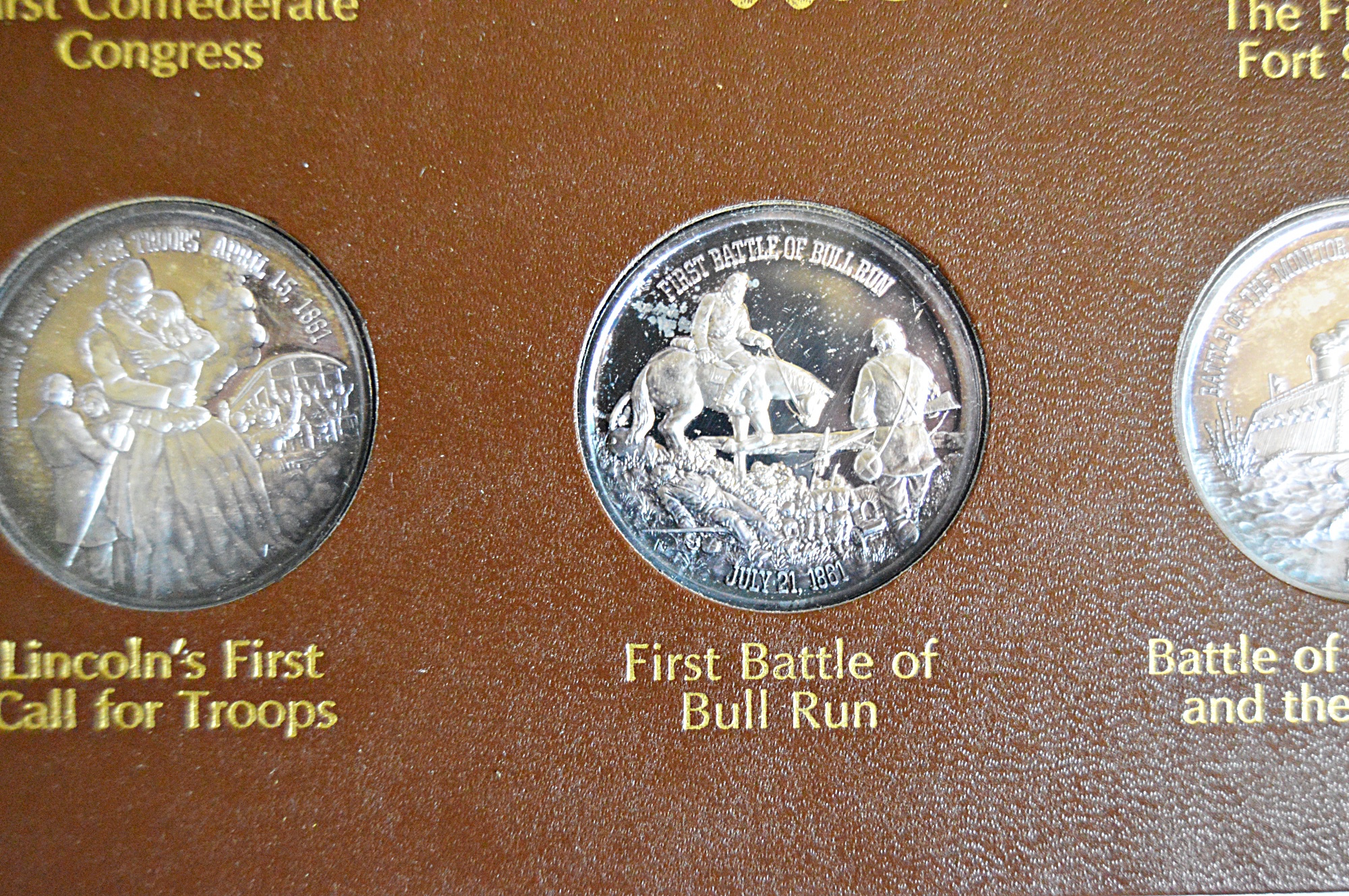 1971 Lincoln Mint "The History of The Civil War" 37 Silver Coins