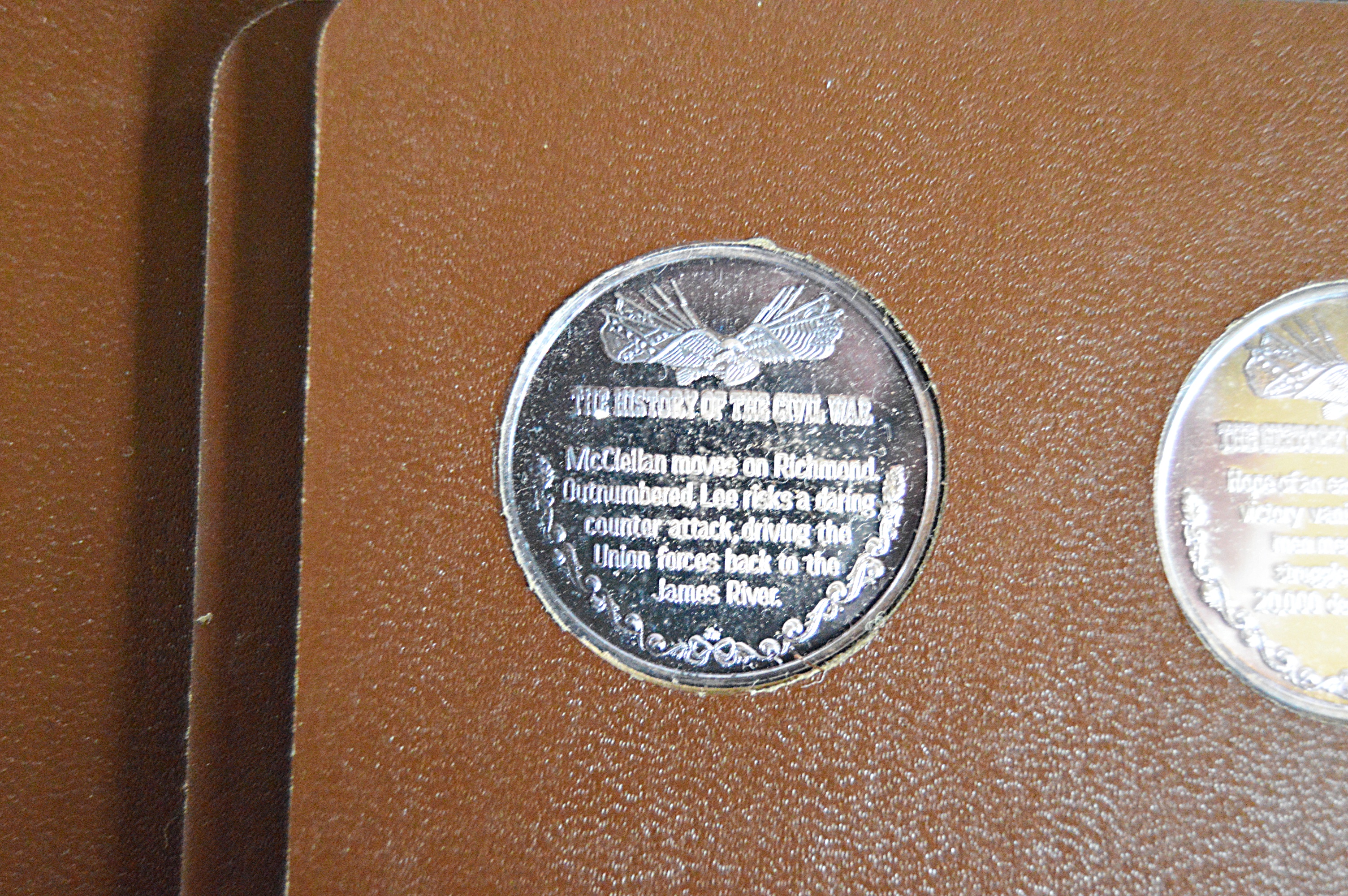1971 Lincoln Mint "The History of The Civil War" 37 Silver Coins