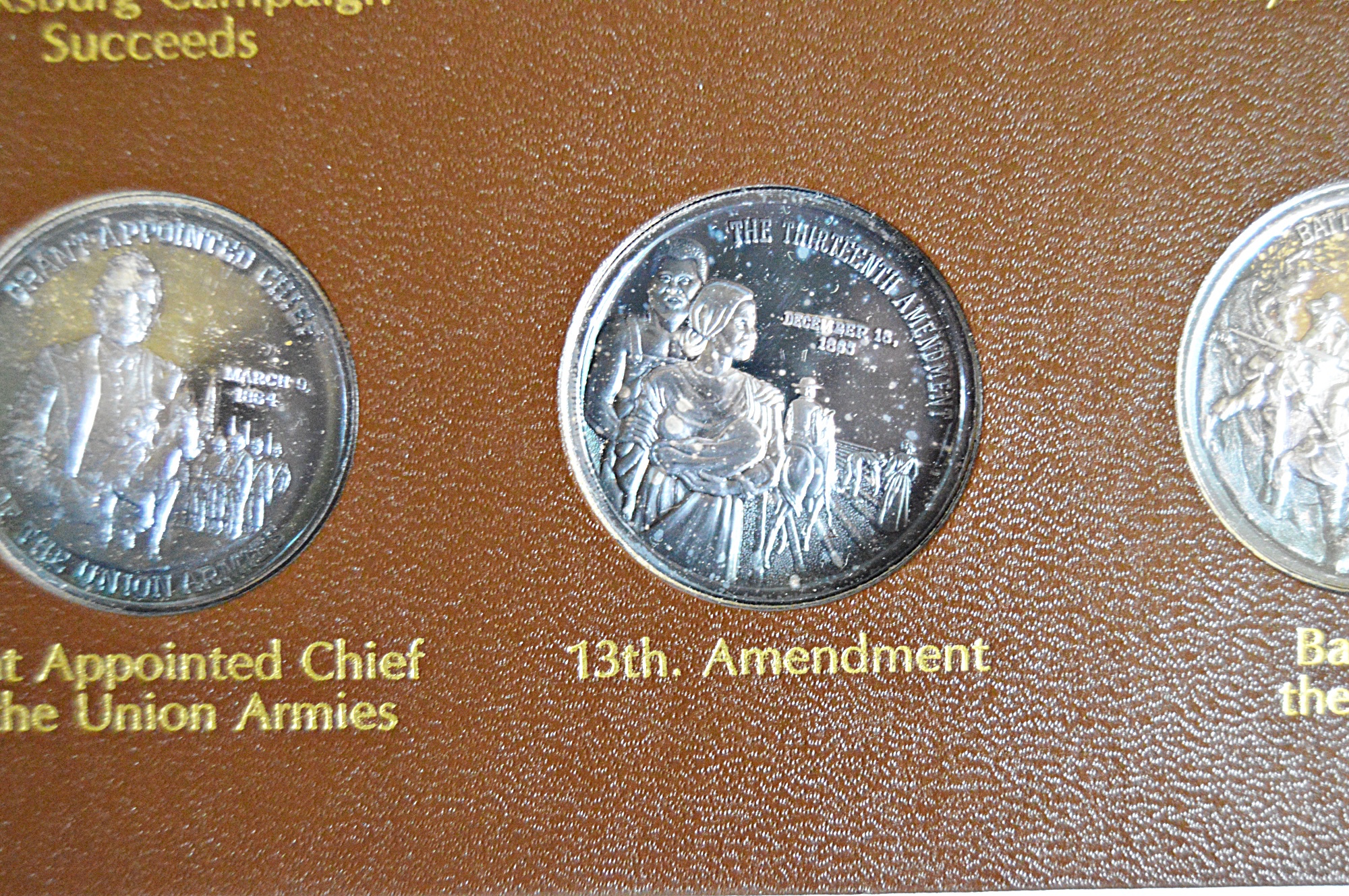 1971 Lincoln Mint "The History of The Civil War" 37 Silver Coins