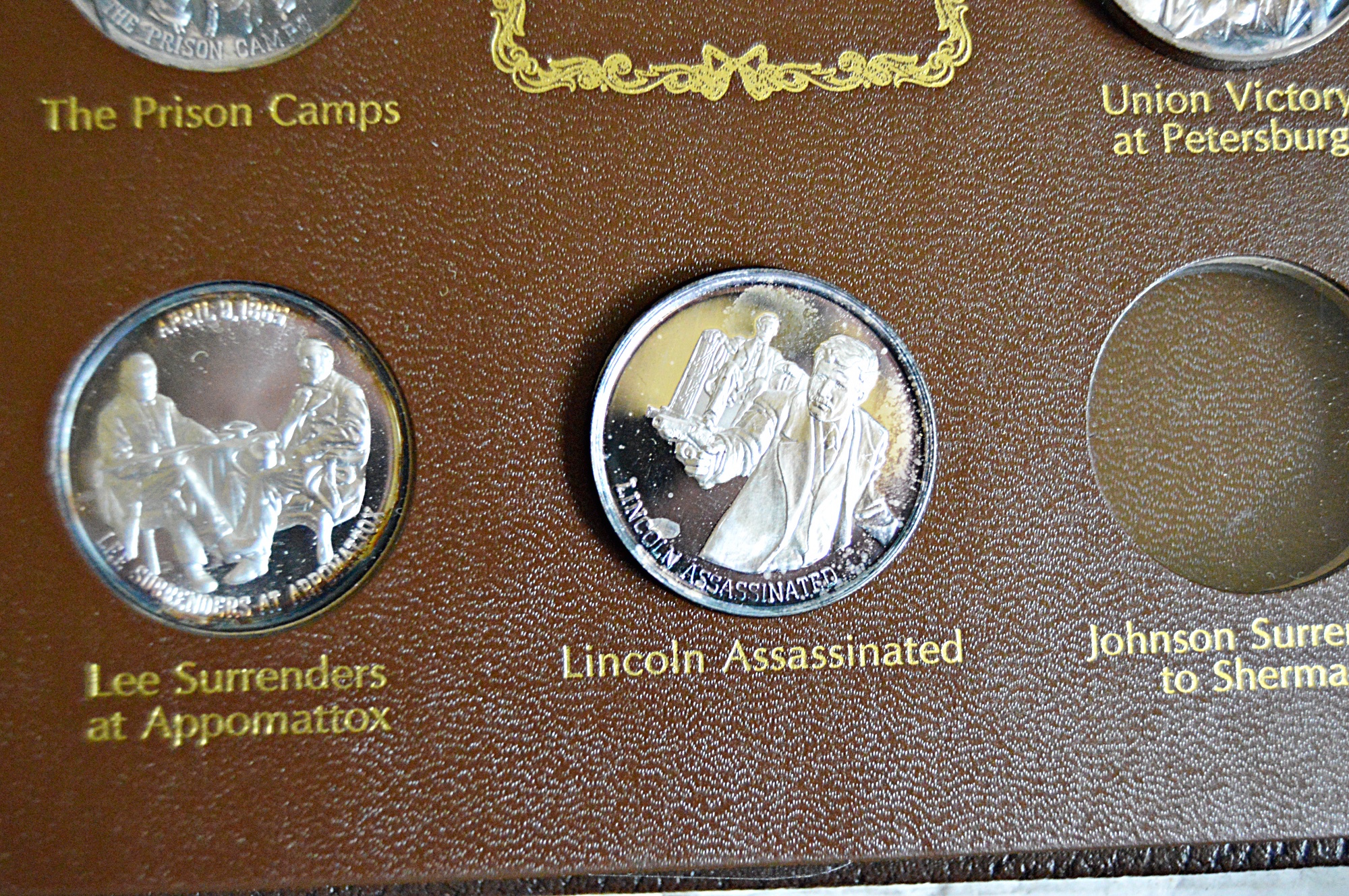 1971 Lincoln Mint "The History of The Civil War" 37 Silver Coins