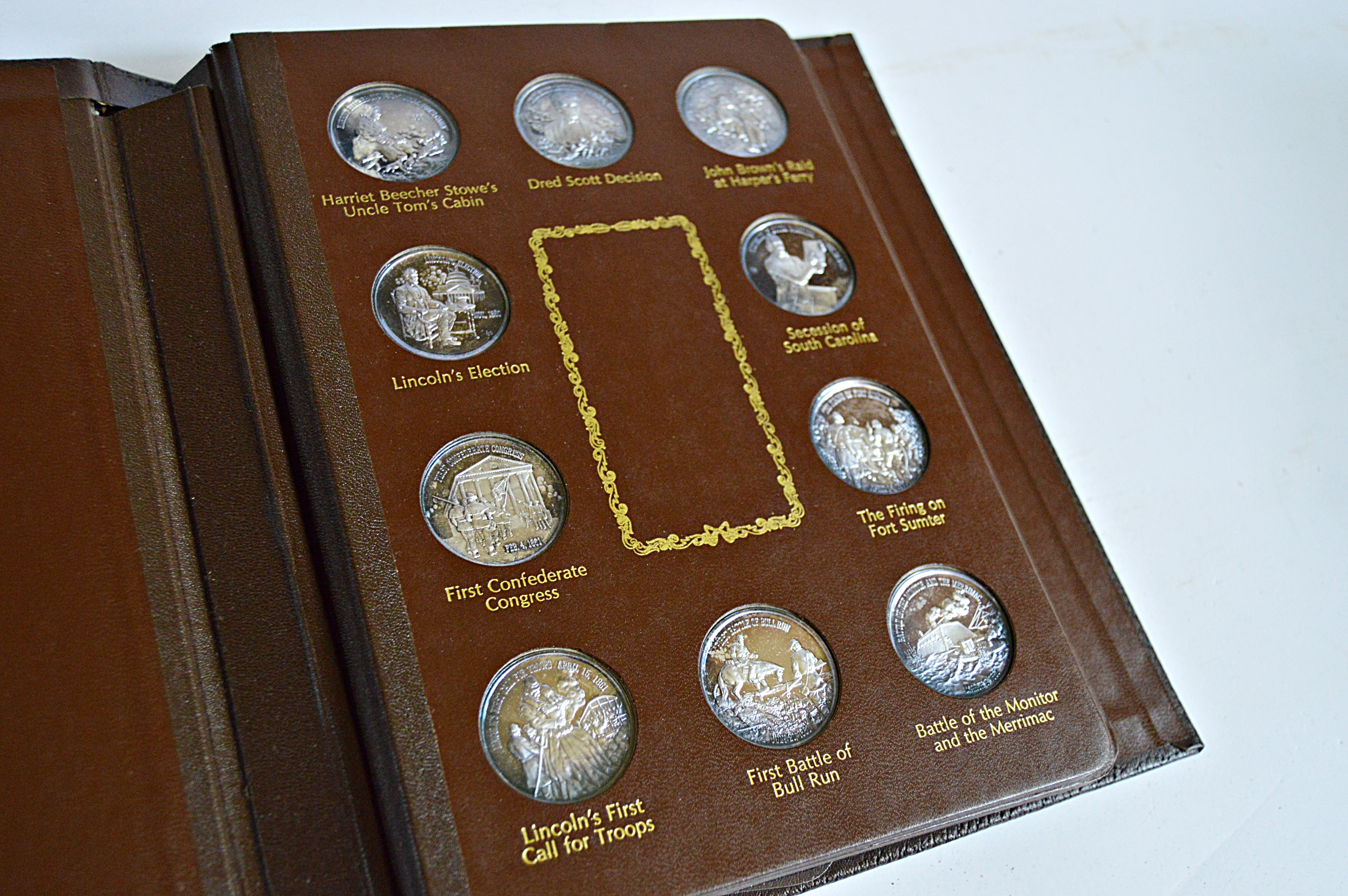 1971 Lincoln Mint "The History of The Civil War" 37 Silver Coins