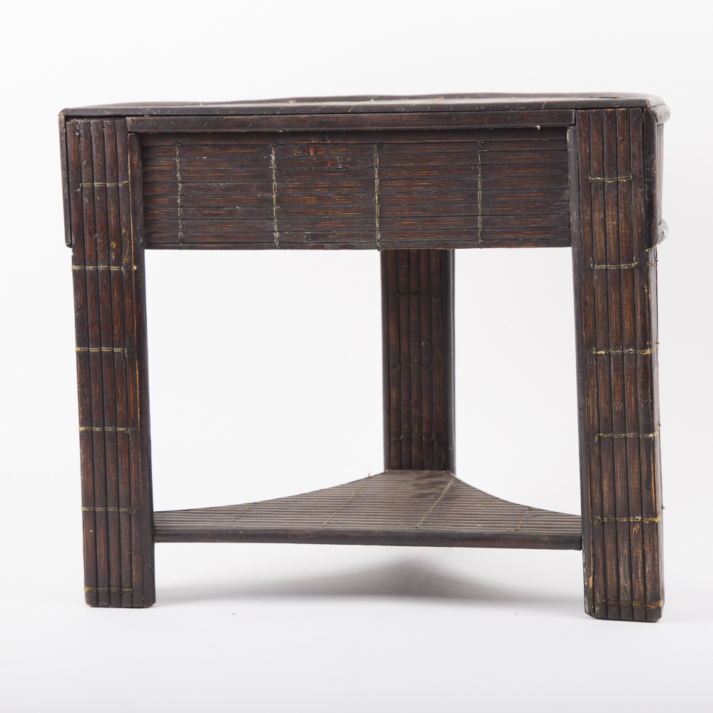 Plant Stand And Faux Flower Basket