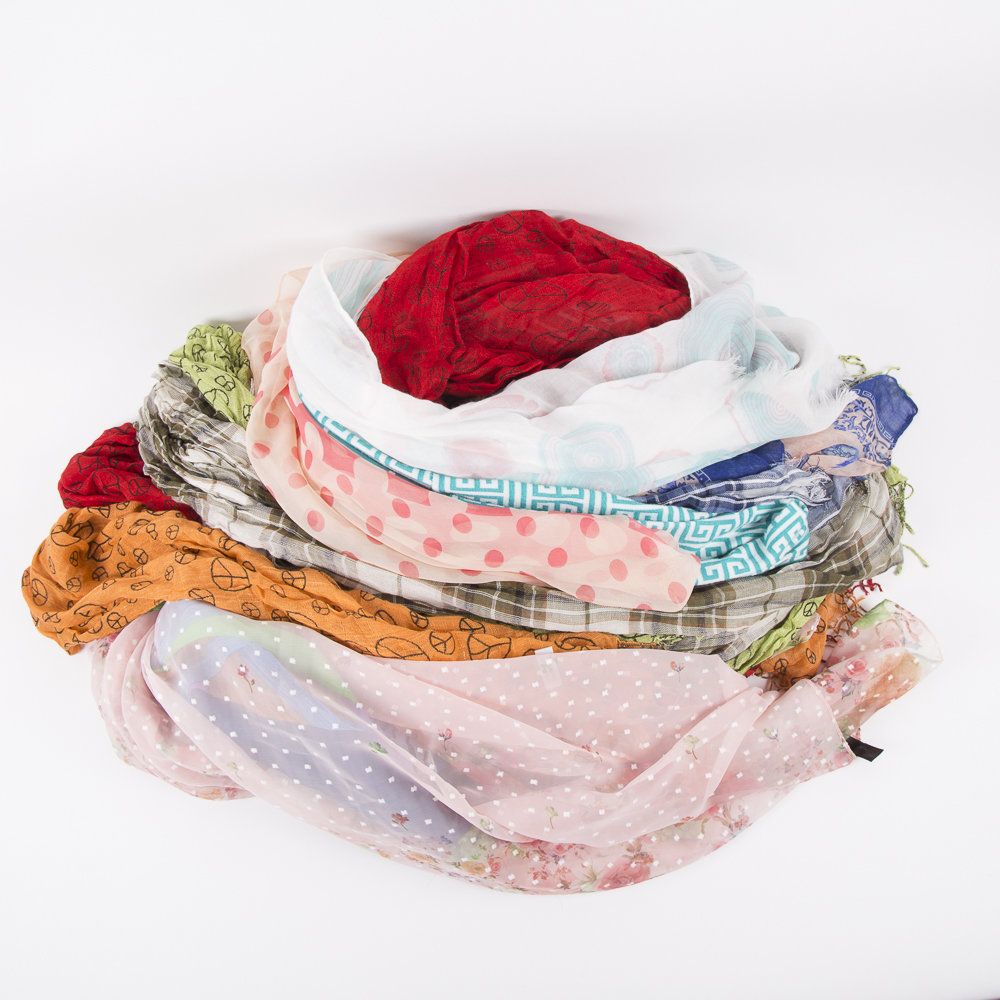 Colorful Lightweight Fashion Scarves Including Infinity Styles