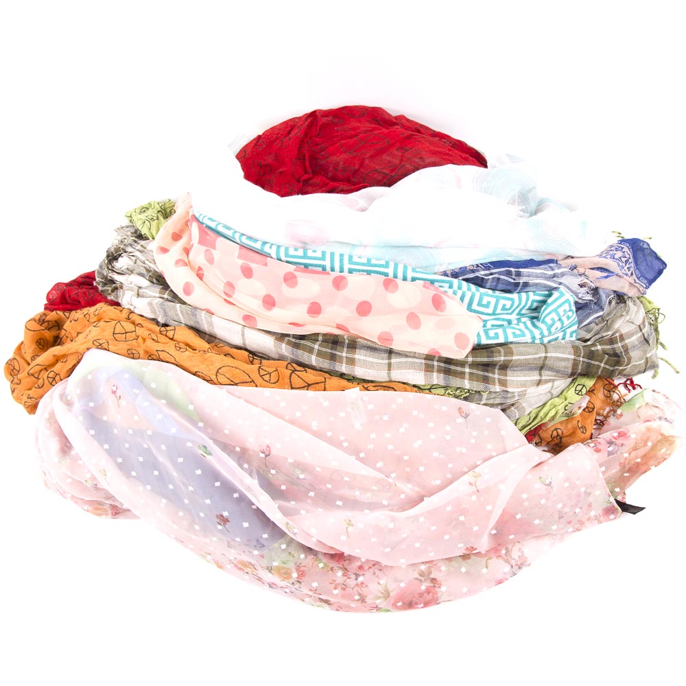 Colorful Lightweight Fashion Scarves Including Infinity Styles