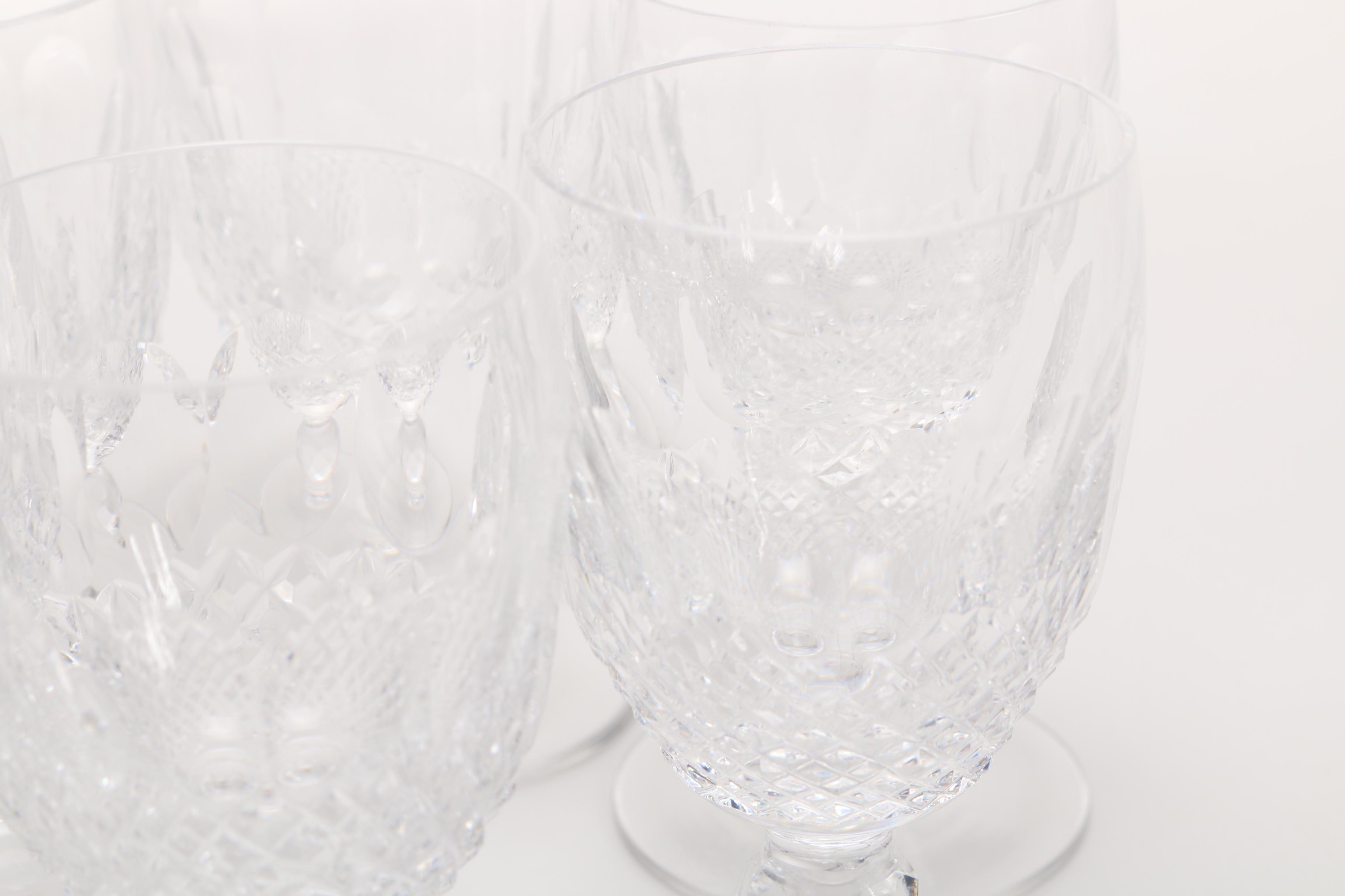 Waterford Crystal "Colleen" Brandy Glasses and Cordials