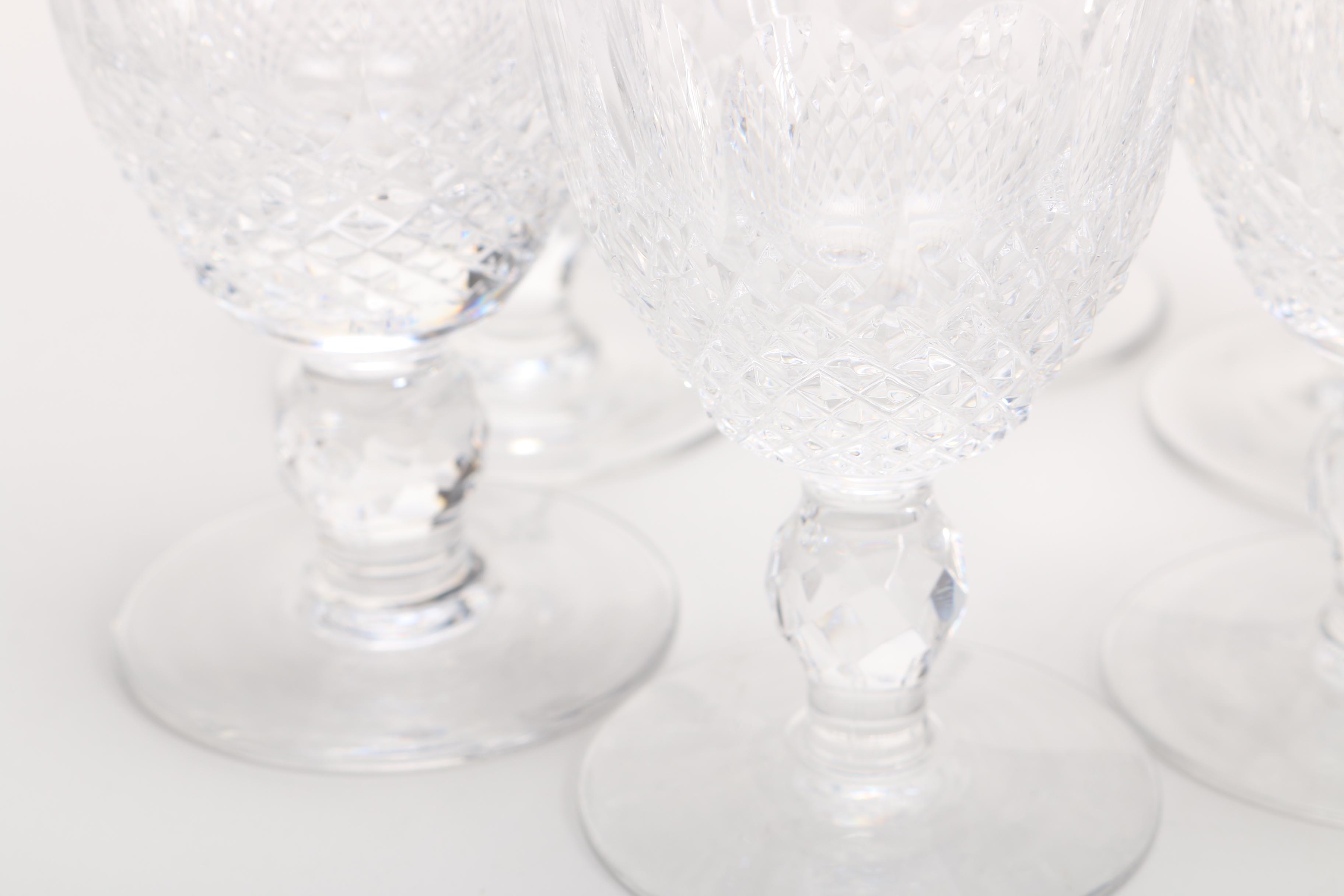 Waterford Crystal "Colleen" Brandy Glasses and Cordials