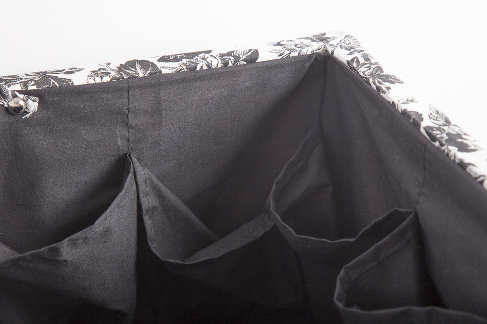 Toile Upholstered Ottomans