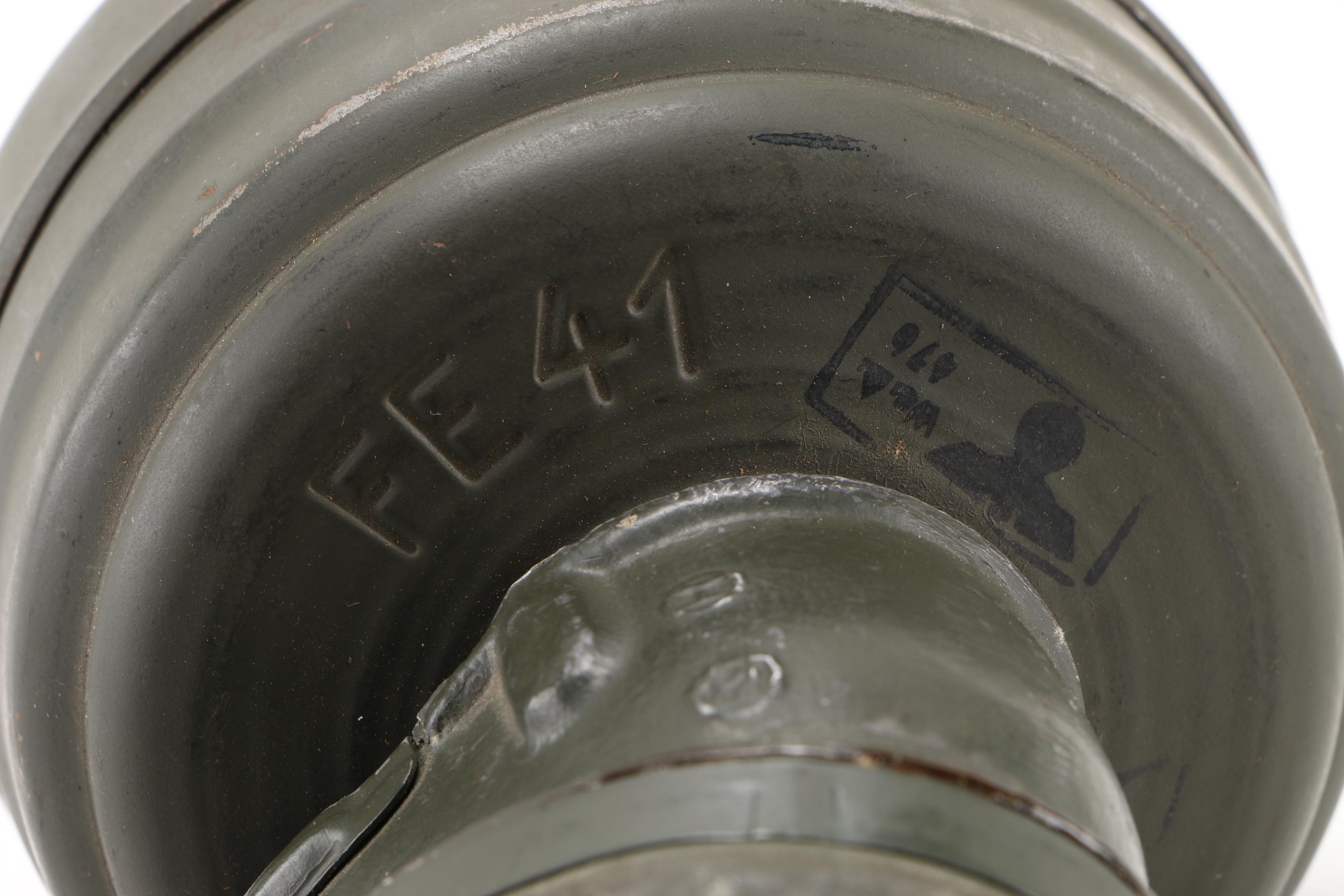 German WWII M38 Gas Mask, Filter and Travel Canister