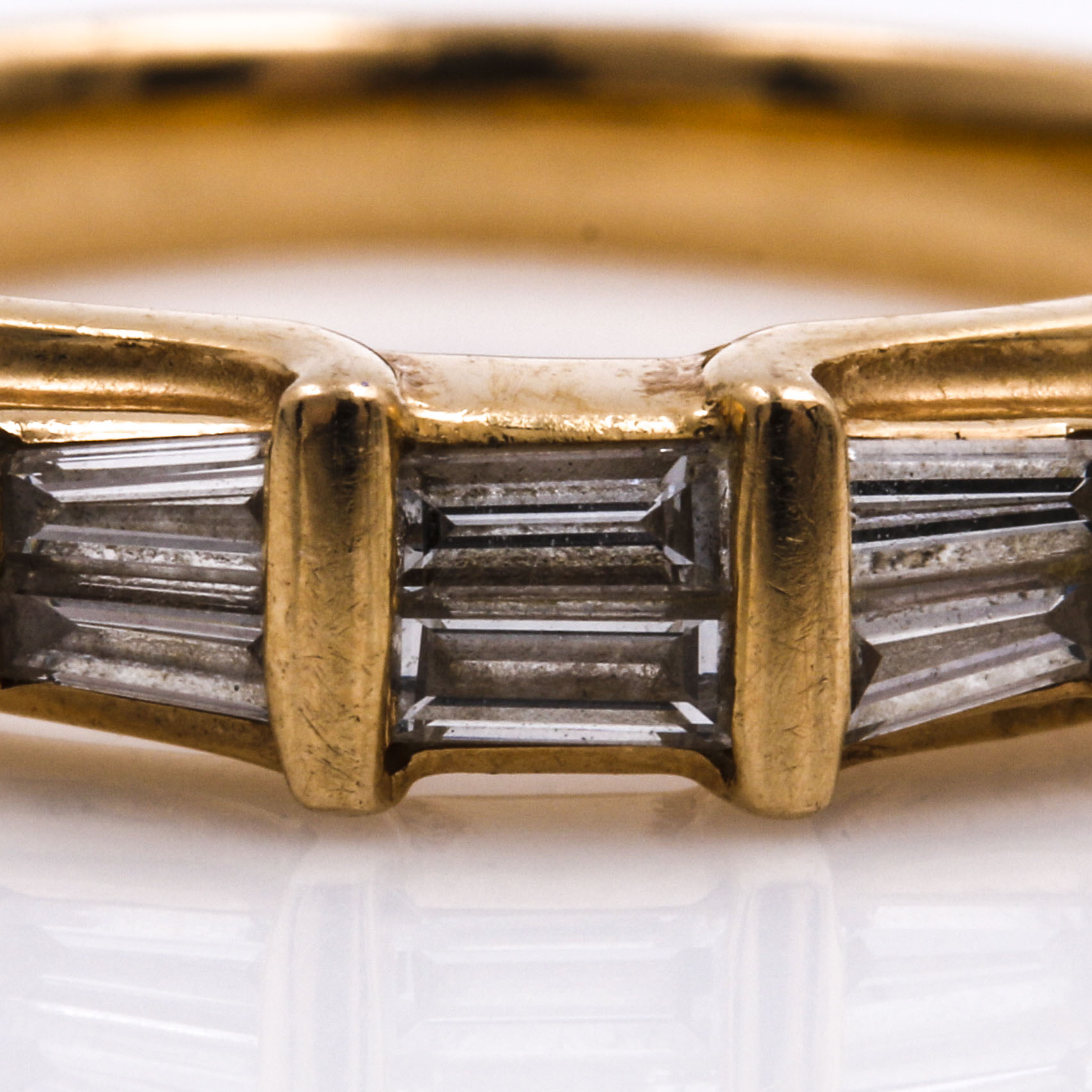 14K Yellow Gold Keepsake Diamond Ring