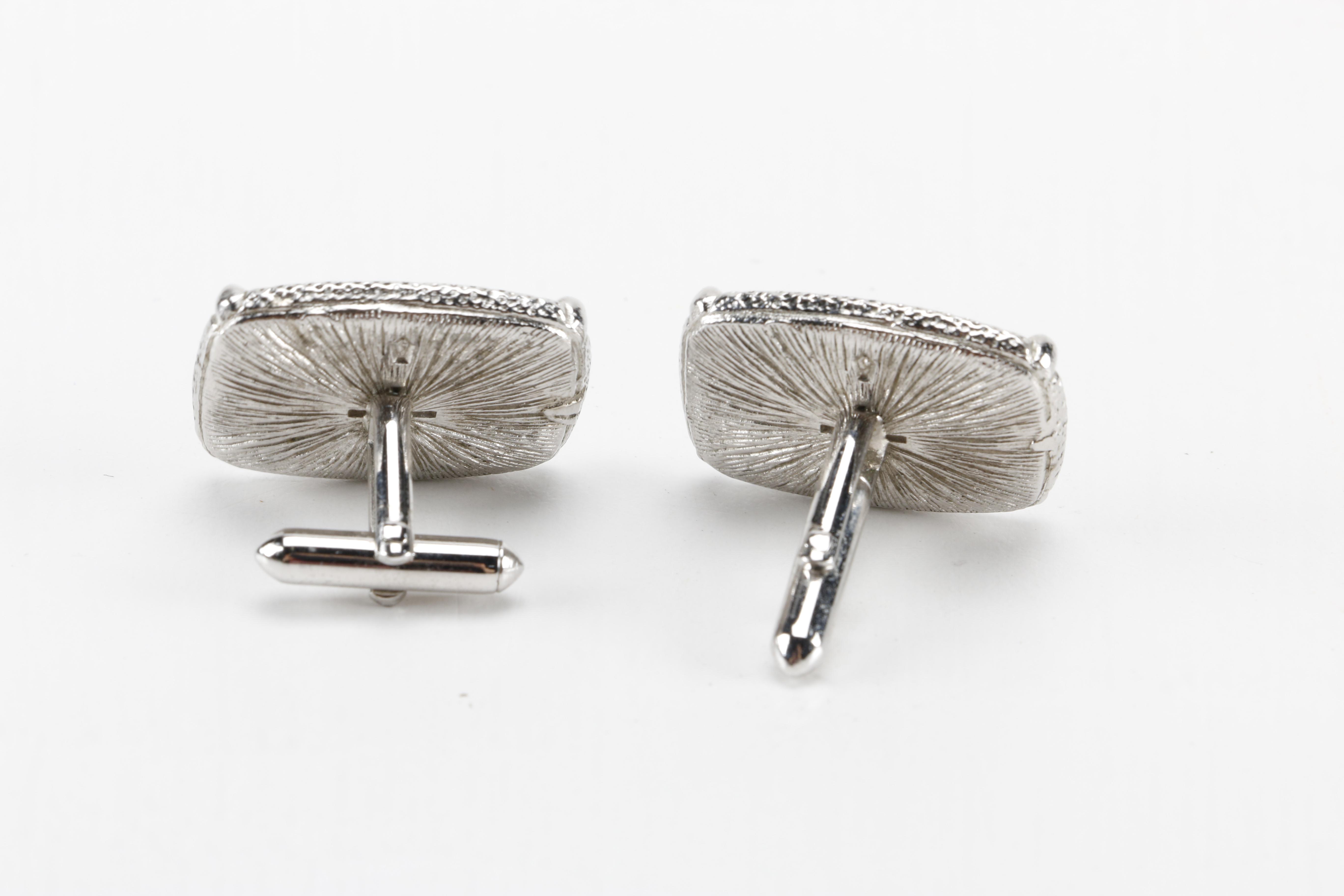 Cufflink Pairs Including Masonic With Shell Accent