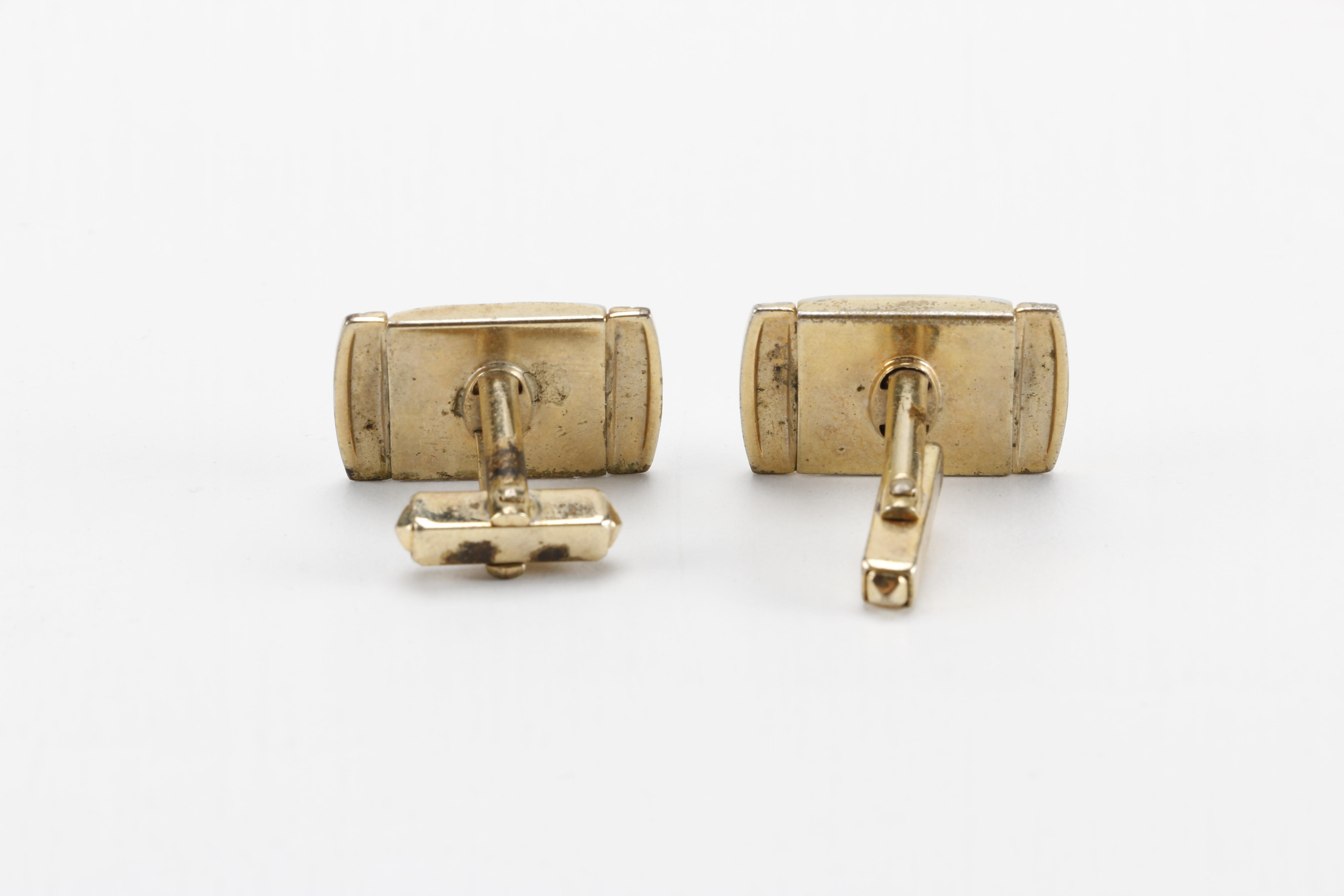 Cufflink Pairs Including Masonic With Shell Accent