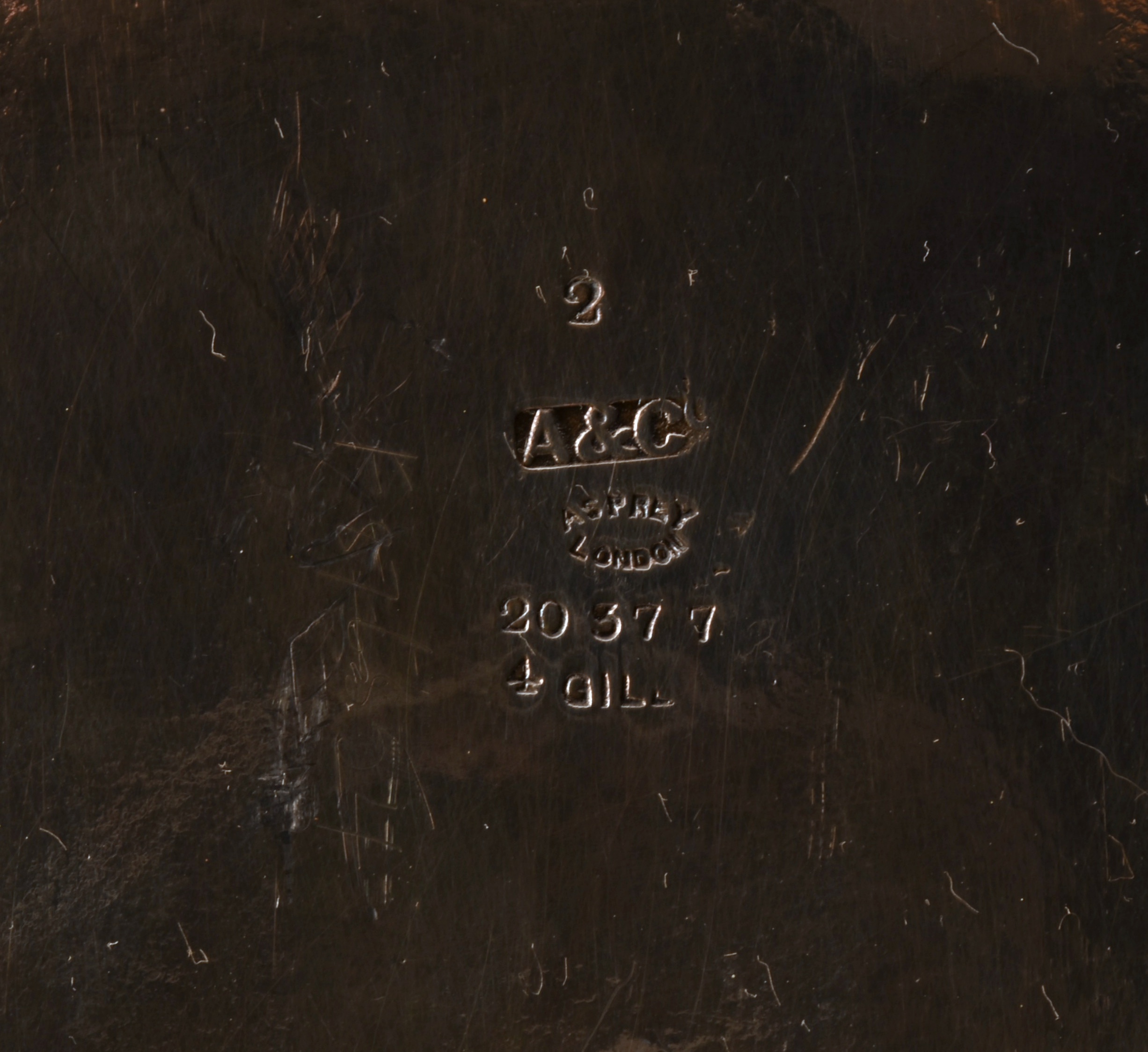 Circa 1900 Asprey of London Silverplated Teapot on Warming Stand